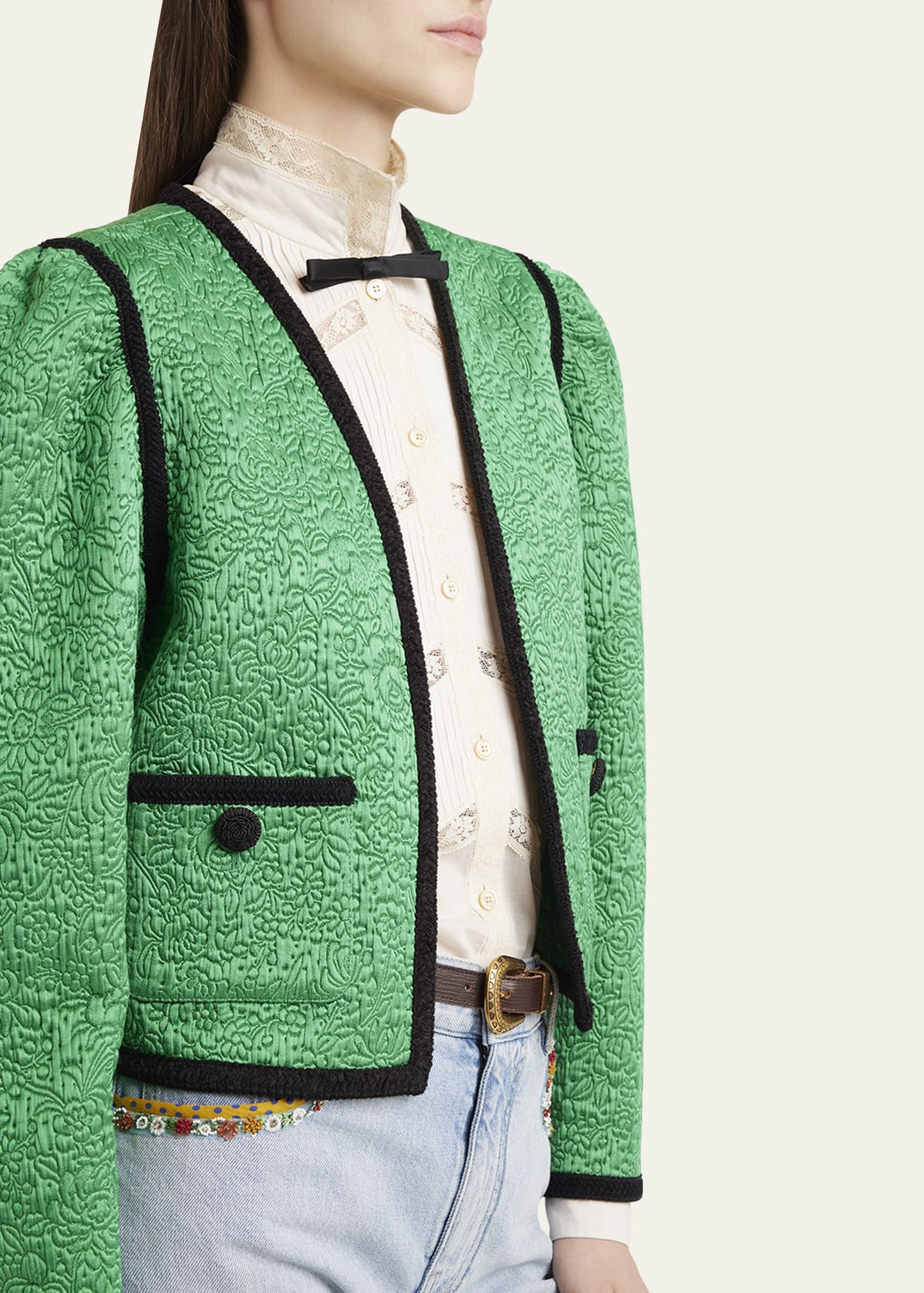 Floral Quilted Jacket - 5