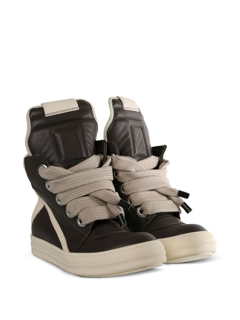 Rick Owens DRKSHDW leather high-top sneakers outlook