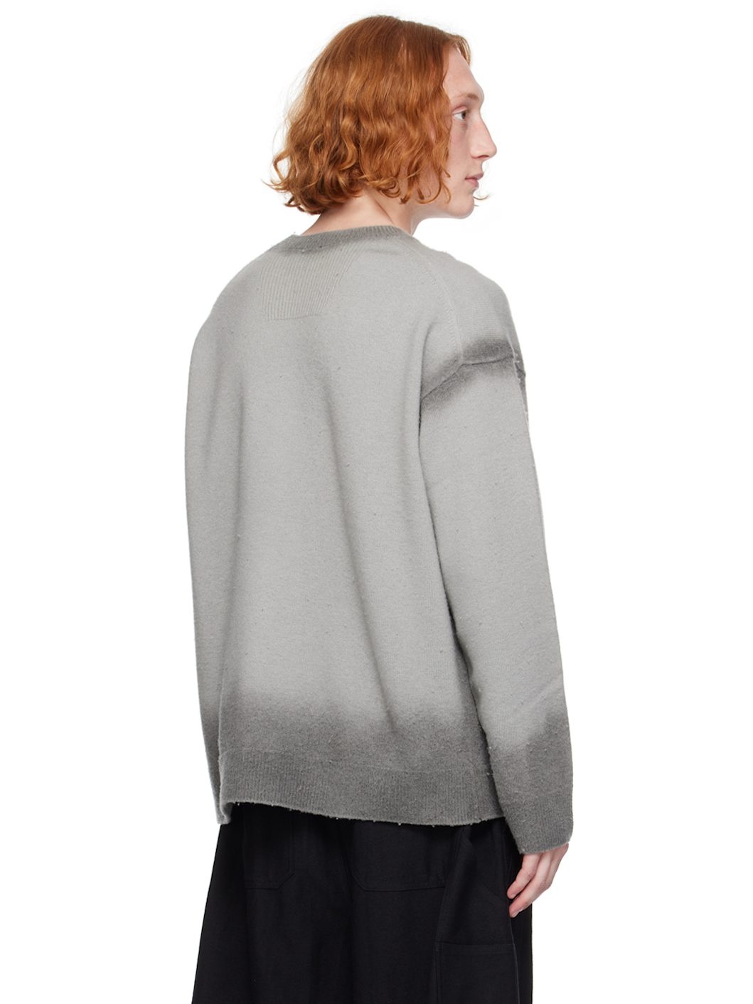 Gray Painted Sweater - 3