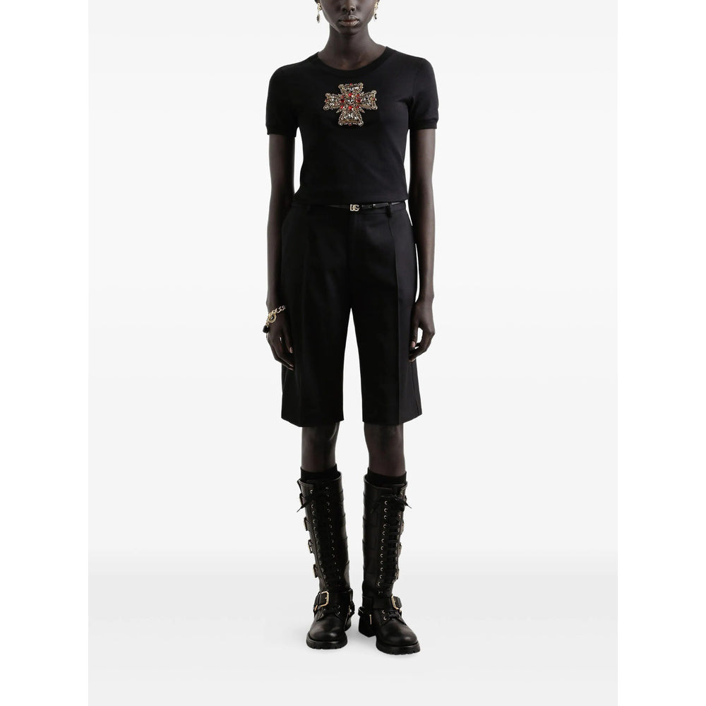 Dolce & Gabbana Black Shorts - Knee-Length Shorts Women - 4