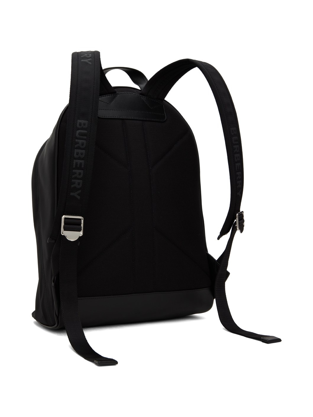 Black Nylon Backpack - 3