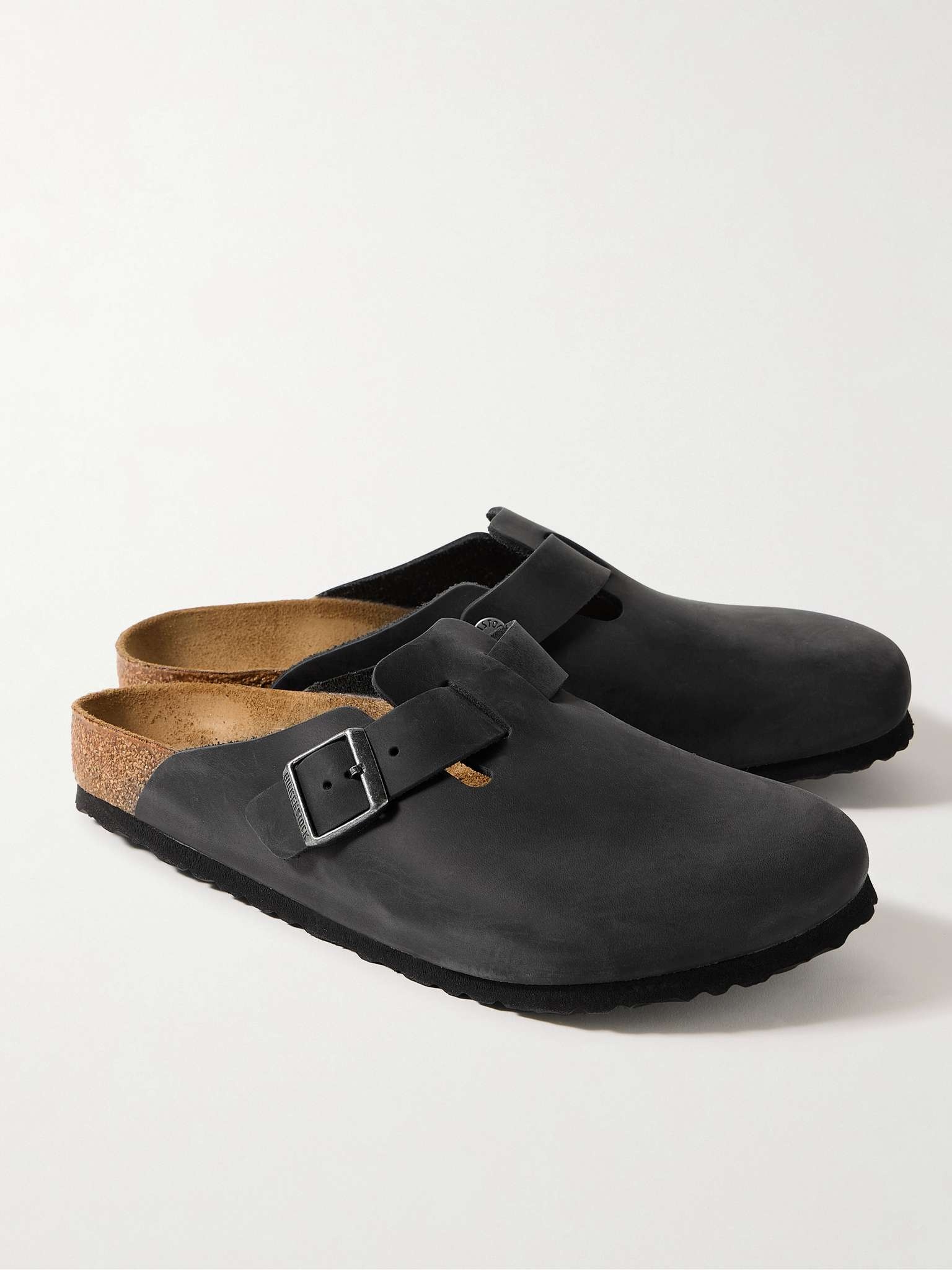 Boston Oiled-Leather Clogs - 4