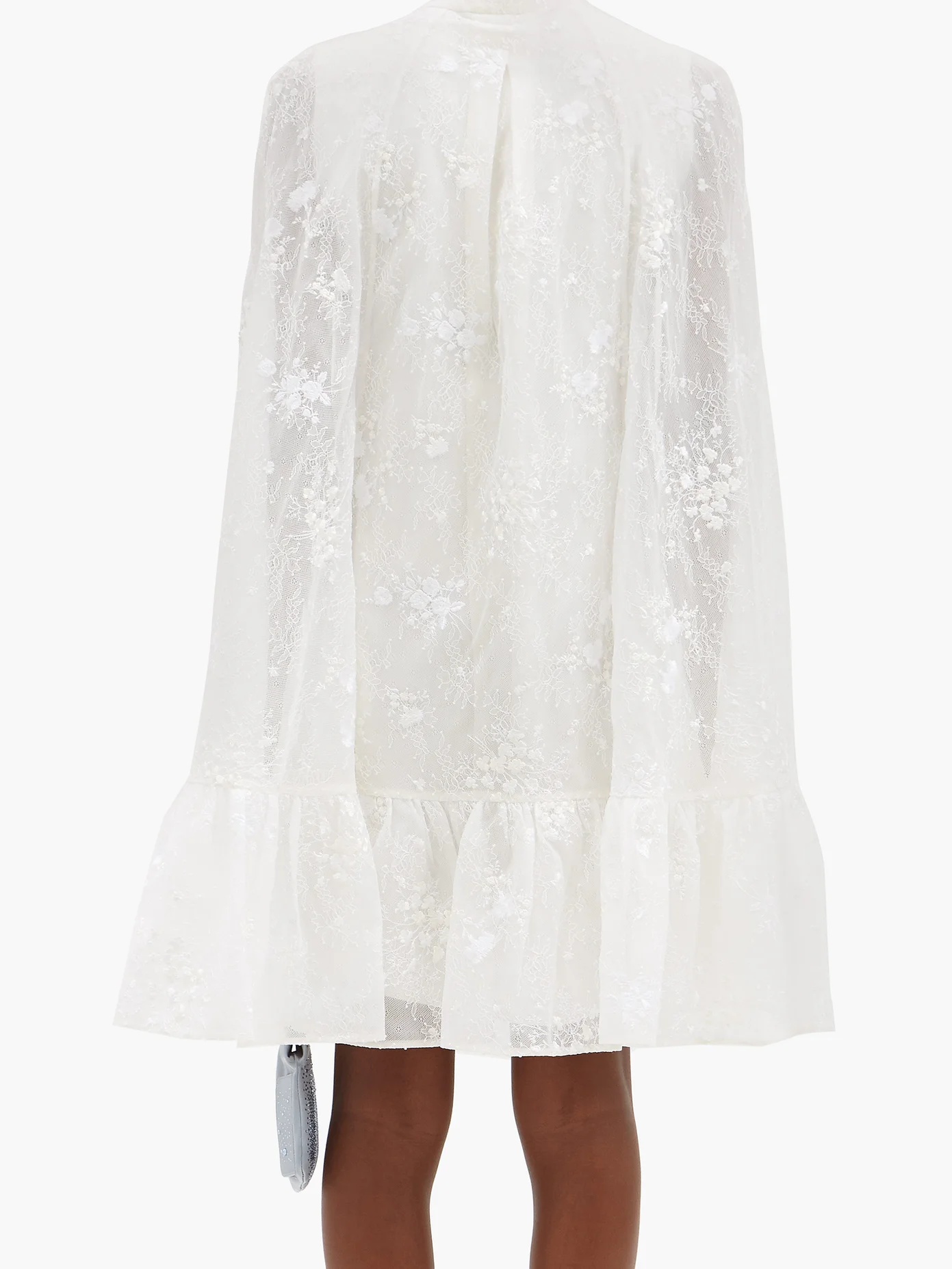 Constantine embroidered-cape mini dress - 5