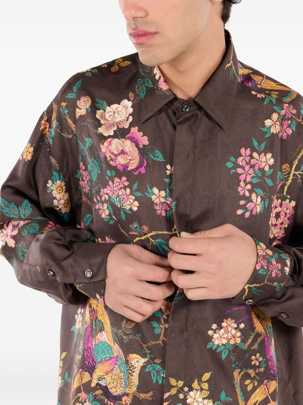 floral-print shirt - 5