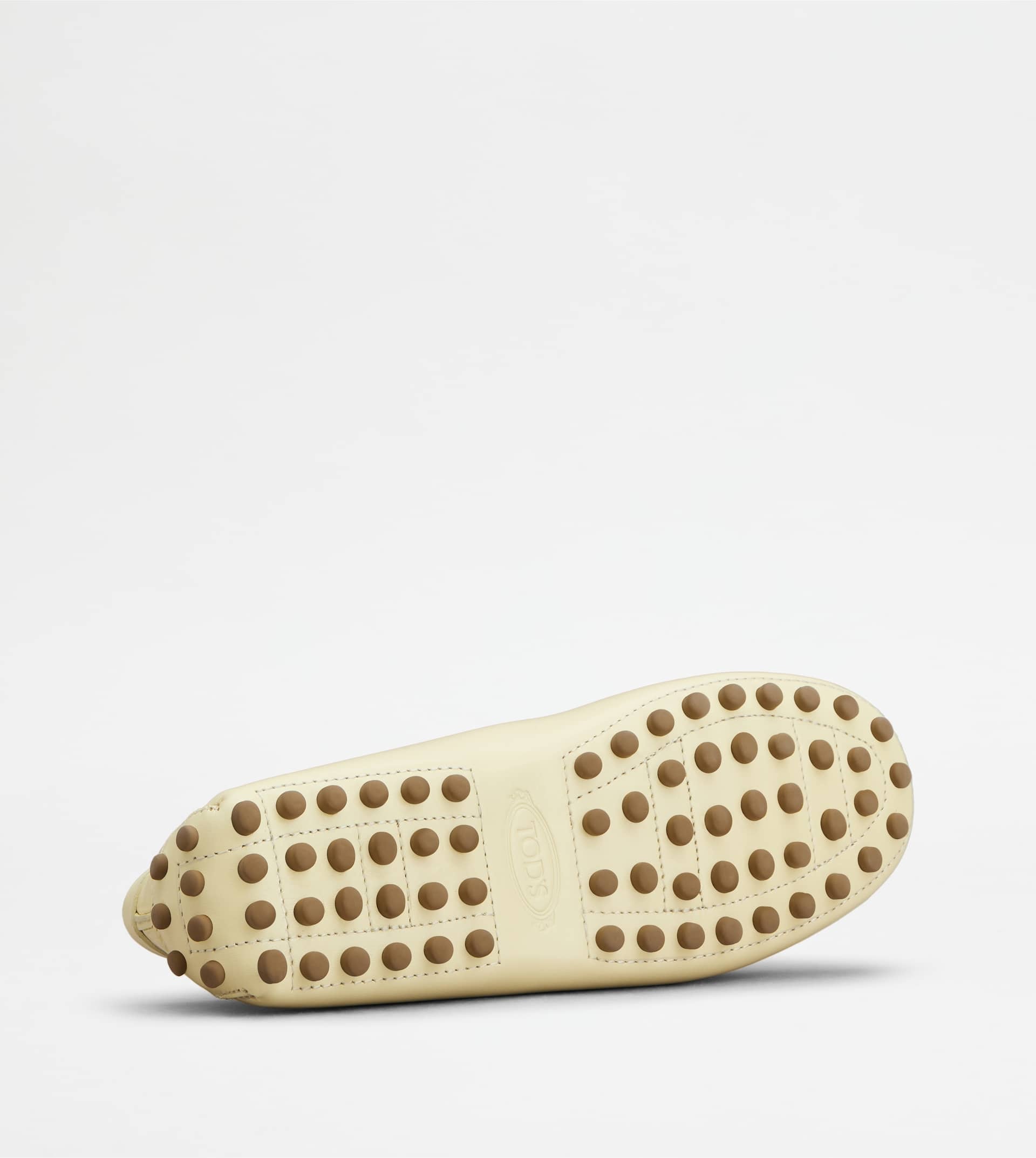 GOMMINO DRIVING SHOES IN LEATHER - YELLOW - 4