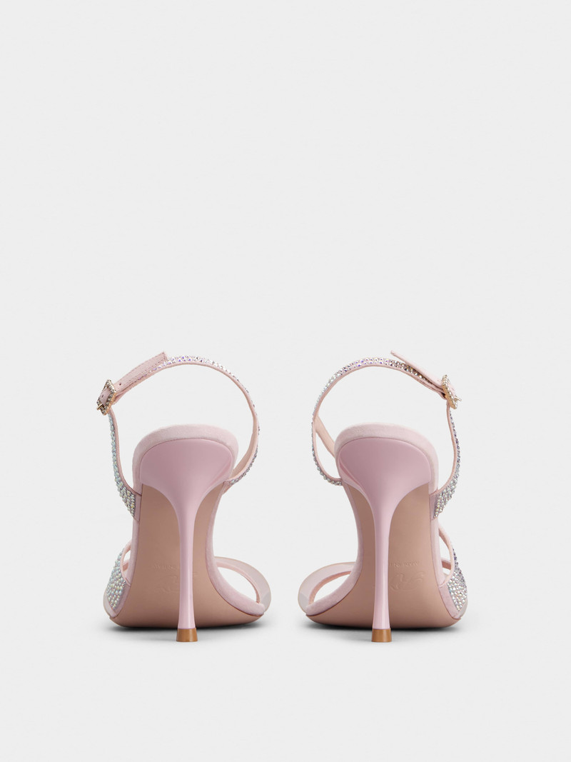 Roger Vivier I Love Vivier Bling Sandals in PVC and Suede outlook