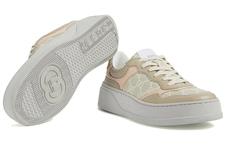 (WMNS) Gucci GG Sneaker 'Oatmeal Light Pink' 700775-UPG90-9595 - 5