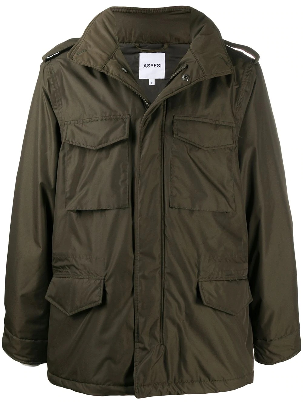 padded military jacket - 1