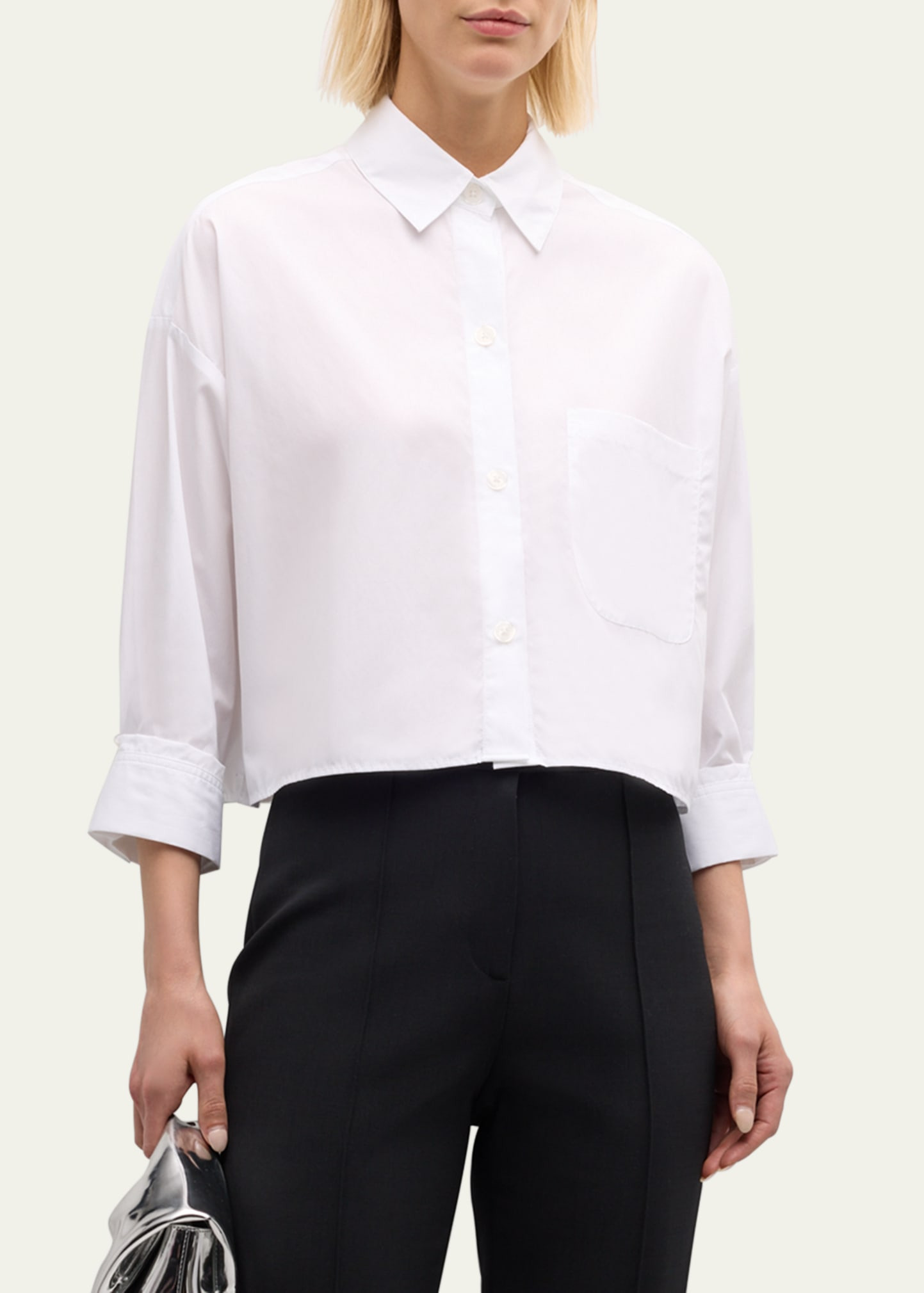Soon To Be Ex Superfine Cotton Button-Front Shirt - 4