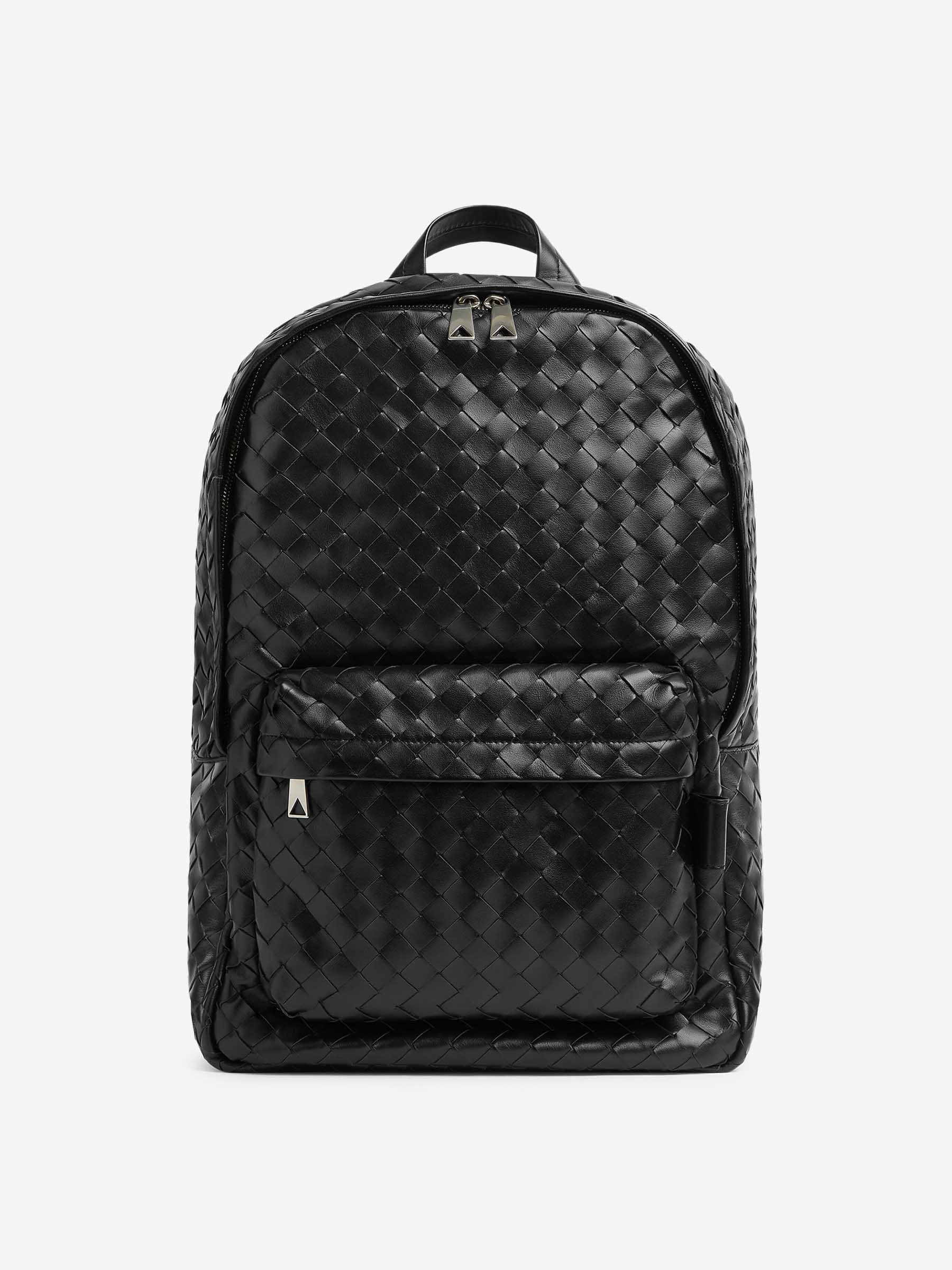 INTRECCIATO LEATHER BACKPACK - 1