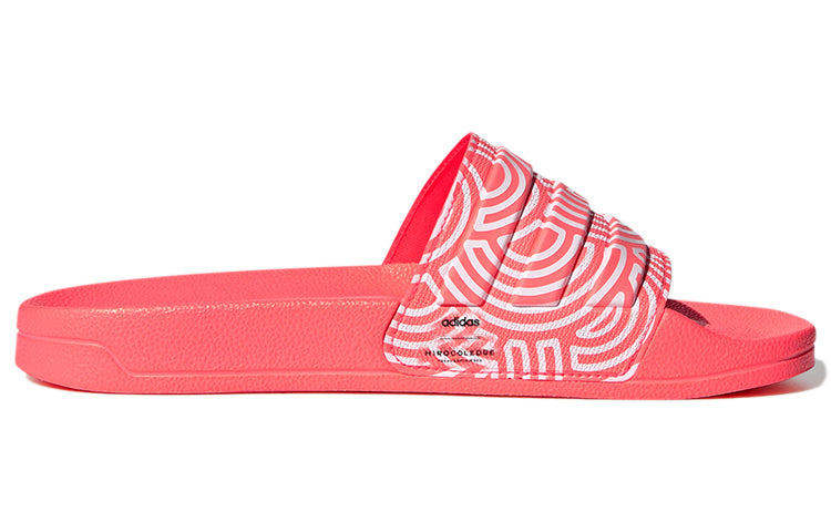 (WMNS) adidas Adilette Shower Slipper Pink/White FX1199 - 2