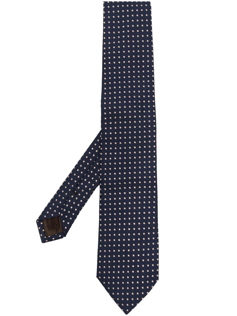 dotted jacquard silk tie - 1