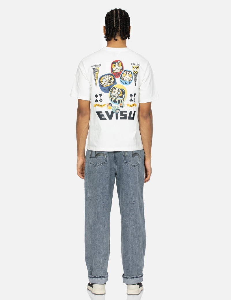 BRUSH SEAGULL PRINT FASHION LOOSE FIT JEANS 5