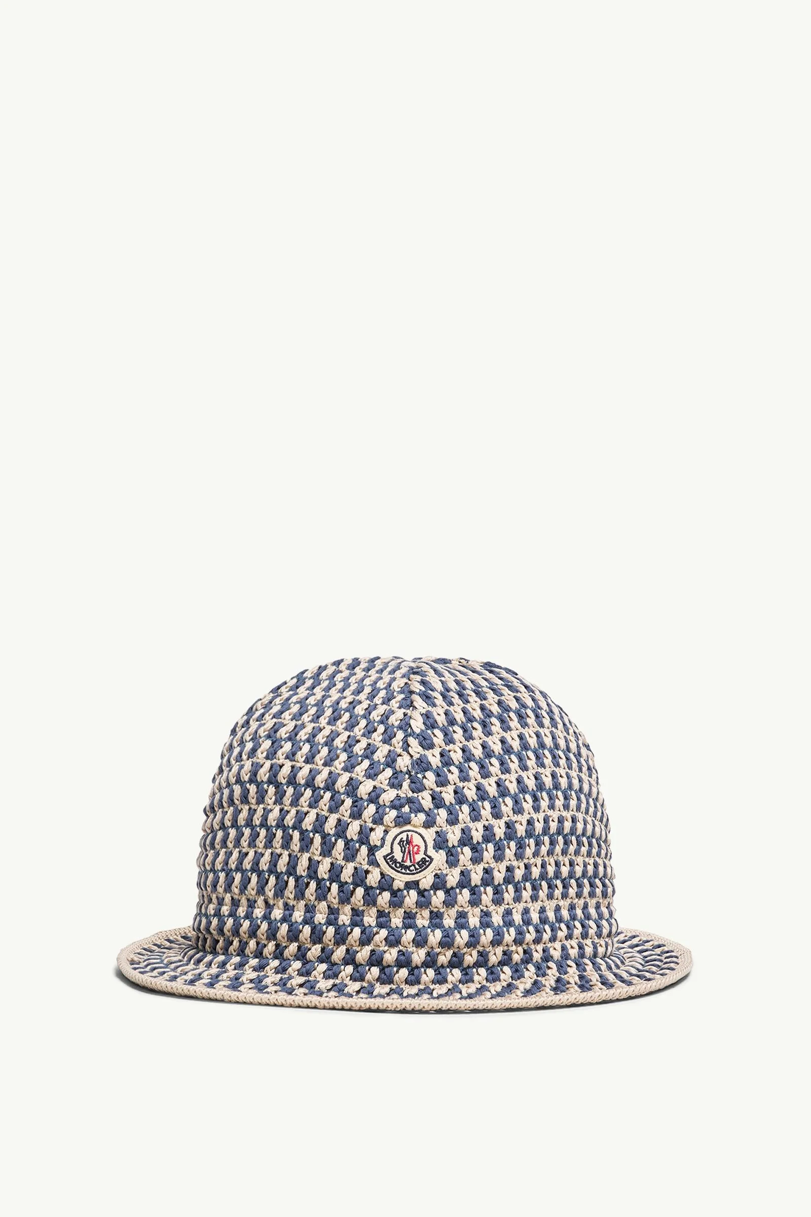 Crochet Cotton Blend Bucket Hat - 1
