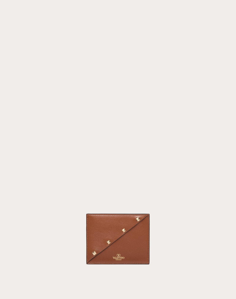 VALENTINO GARAVANI ROCKSTUD WISPY CARDHOLDER IN CALFSKIN 1