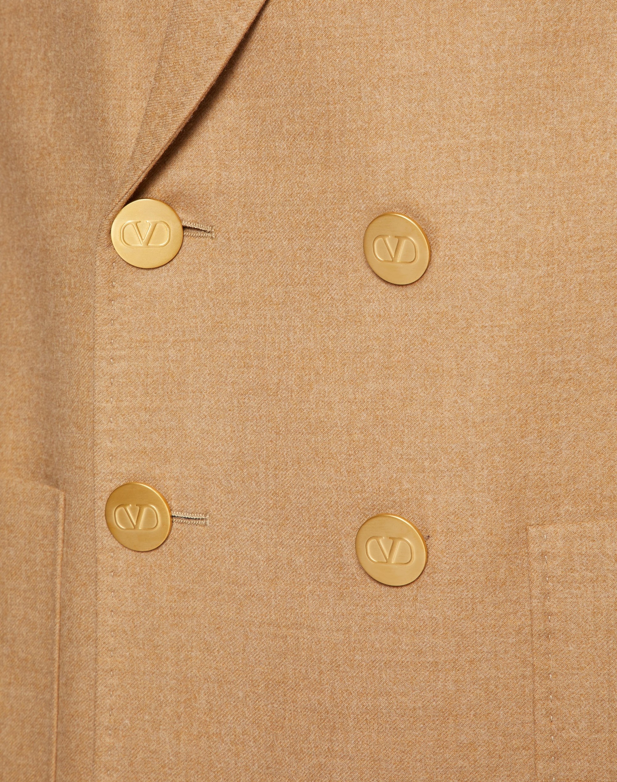 DOUBLE-BREASTED WOOL JACKET - 4