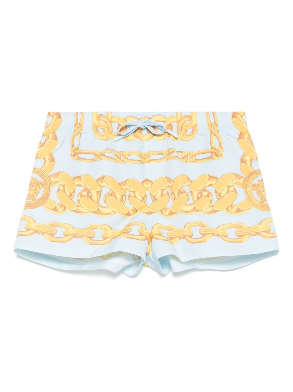 Medusa Chain-print swim shorts - 1