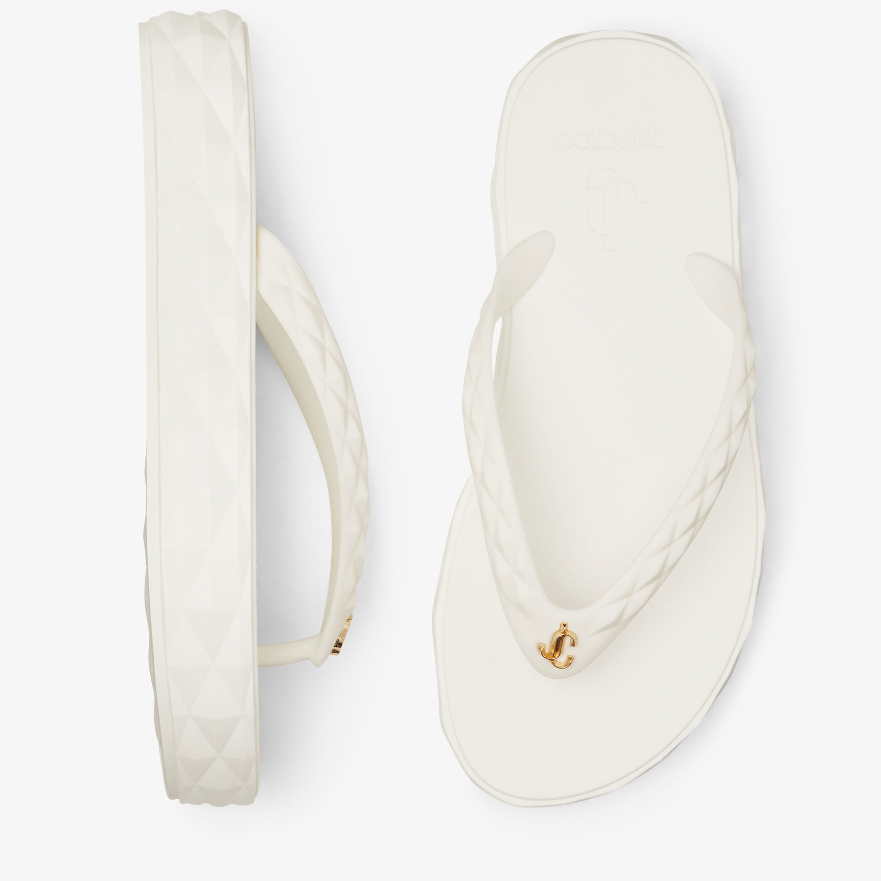 Diamond Flip Flop
White Rubber Flip-Flops - 5