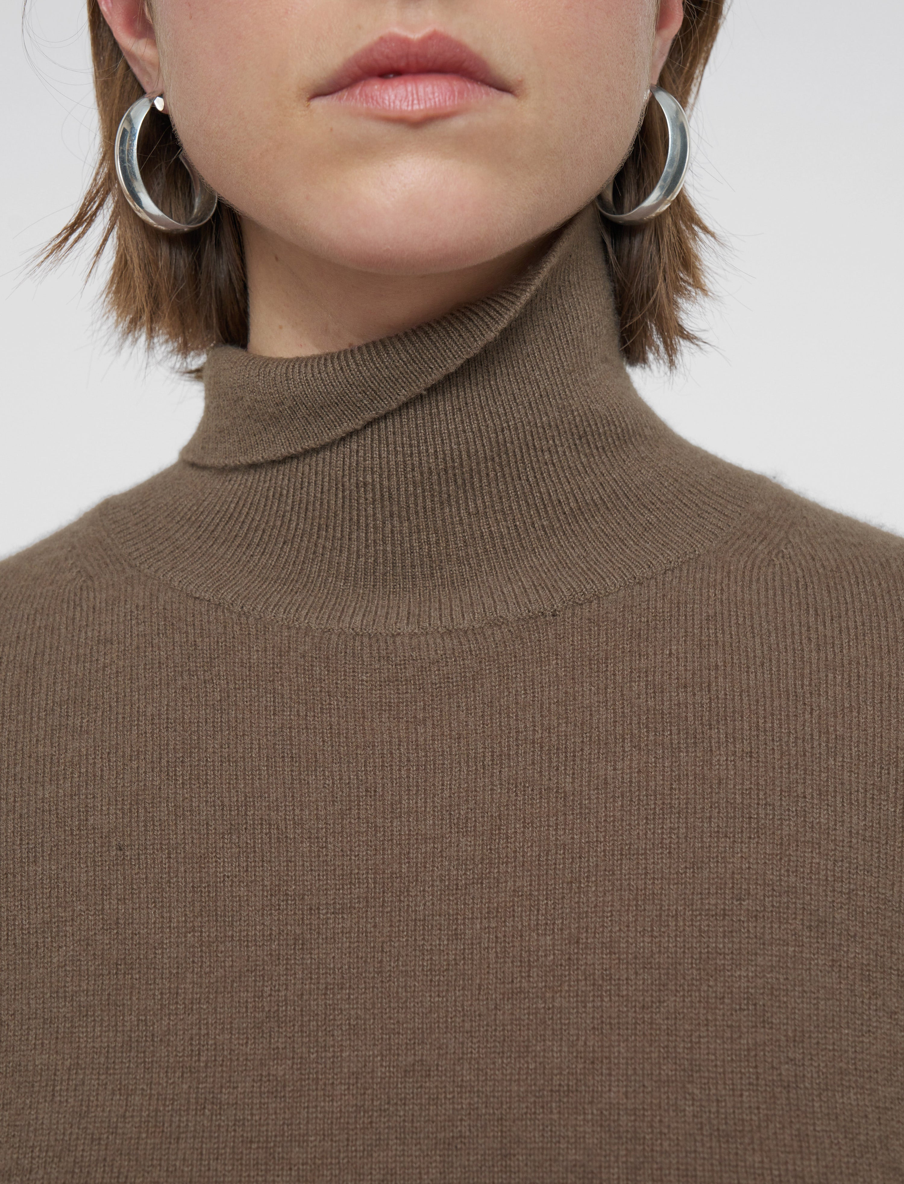 Light Pure Cashmere High Neck Jumper - 6