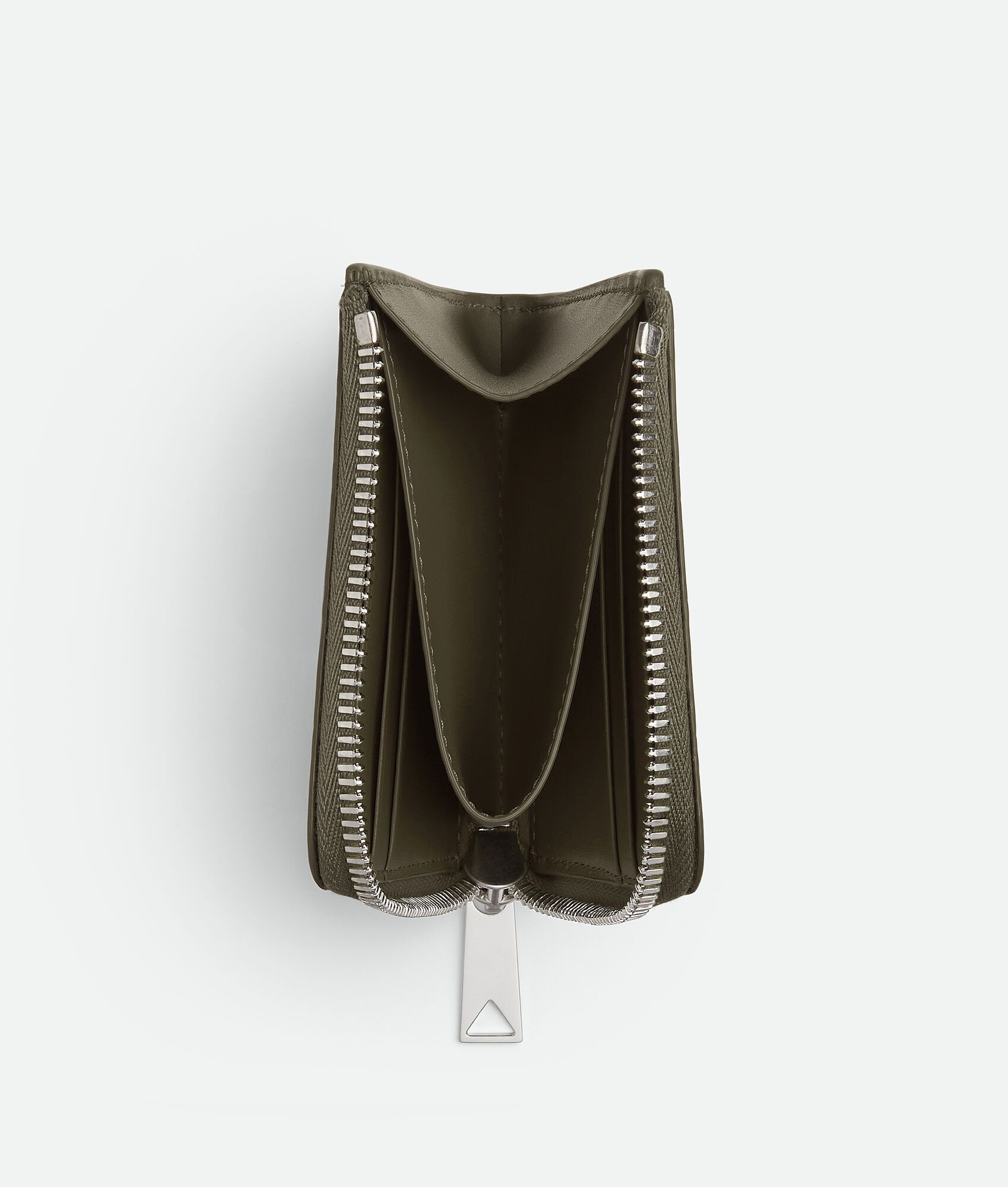 Intrecciato Stamp Square Zip Around Wallet - 2