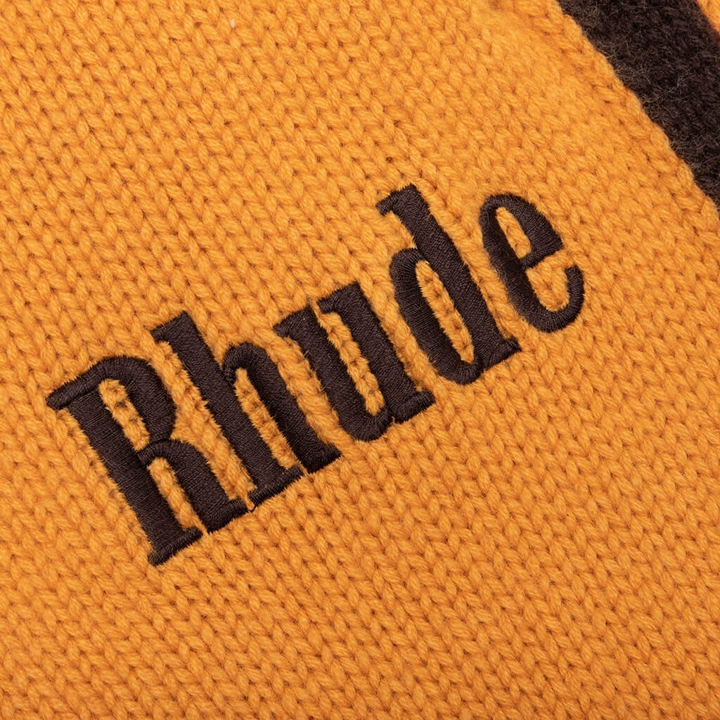 KNIT TRACK PANT - YELLOW/BLACK - 3