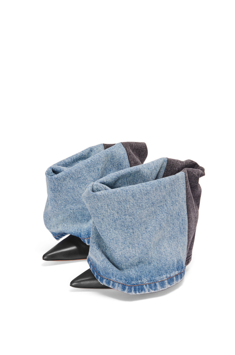 Loewe Ankle boot in denim and calfskin outlook