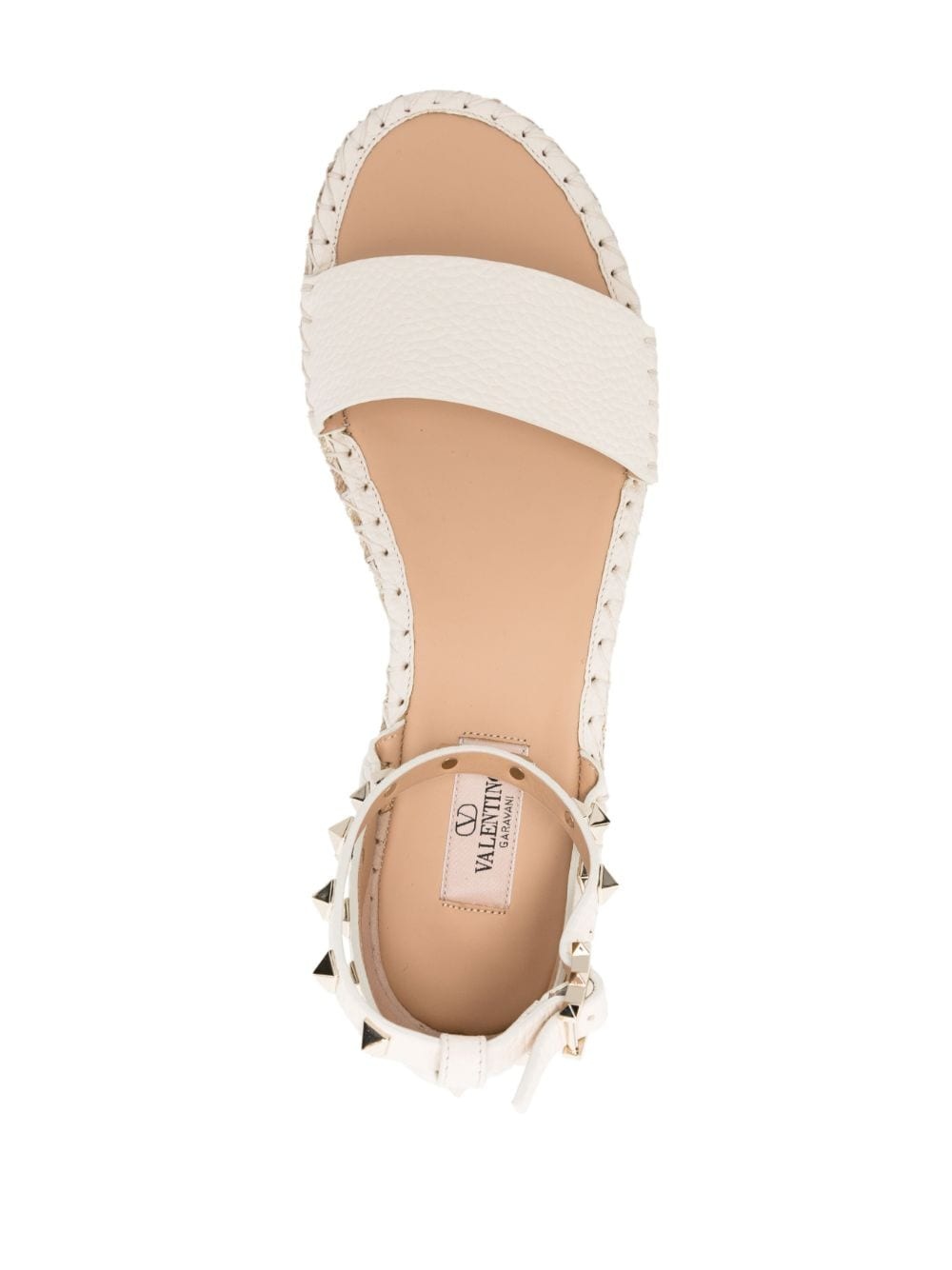 Rockstud 55mm leather espadrilles - 4