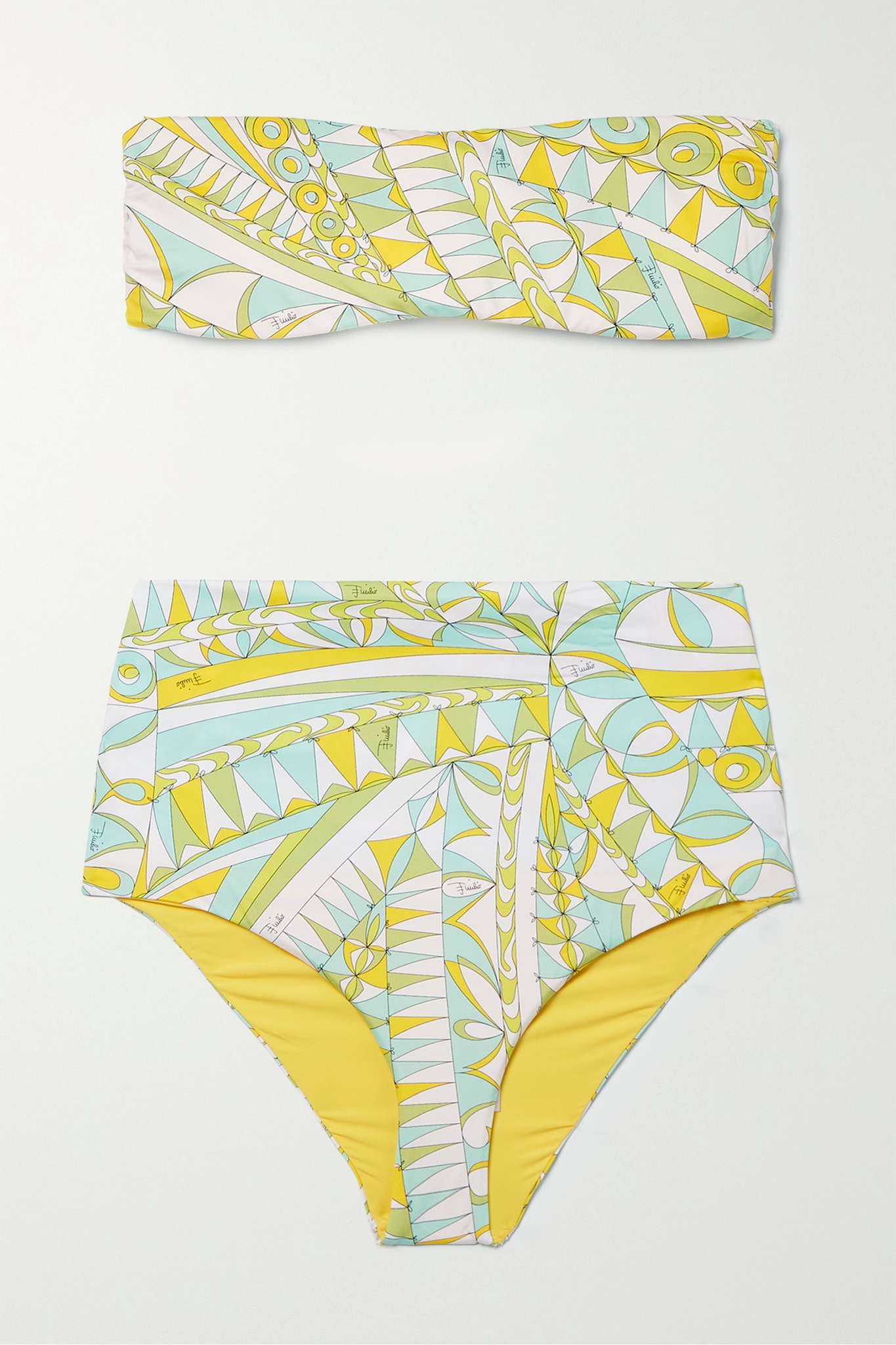 + NET SUSTAIN printed underwired bandeau bikini - 1