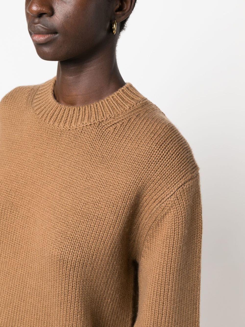 ribbed crew-neck jumper - 5