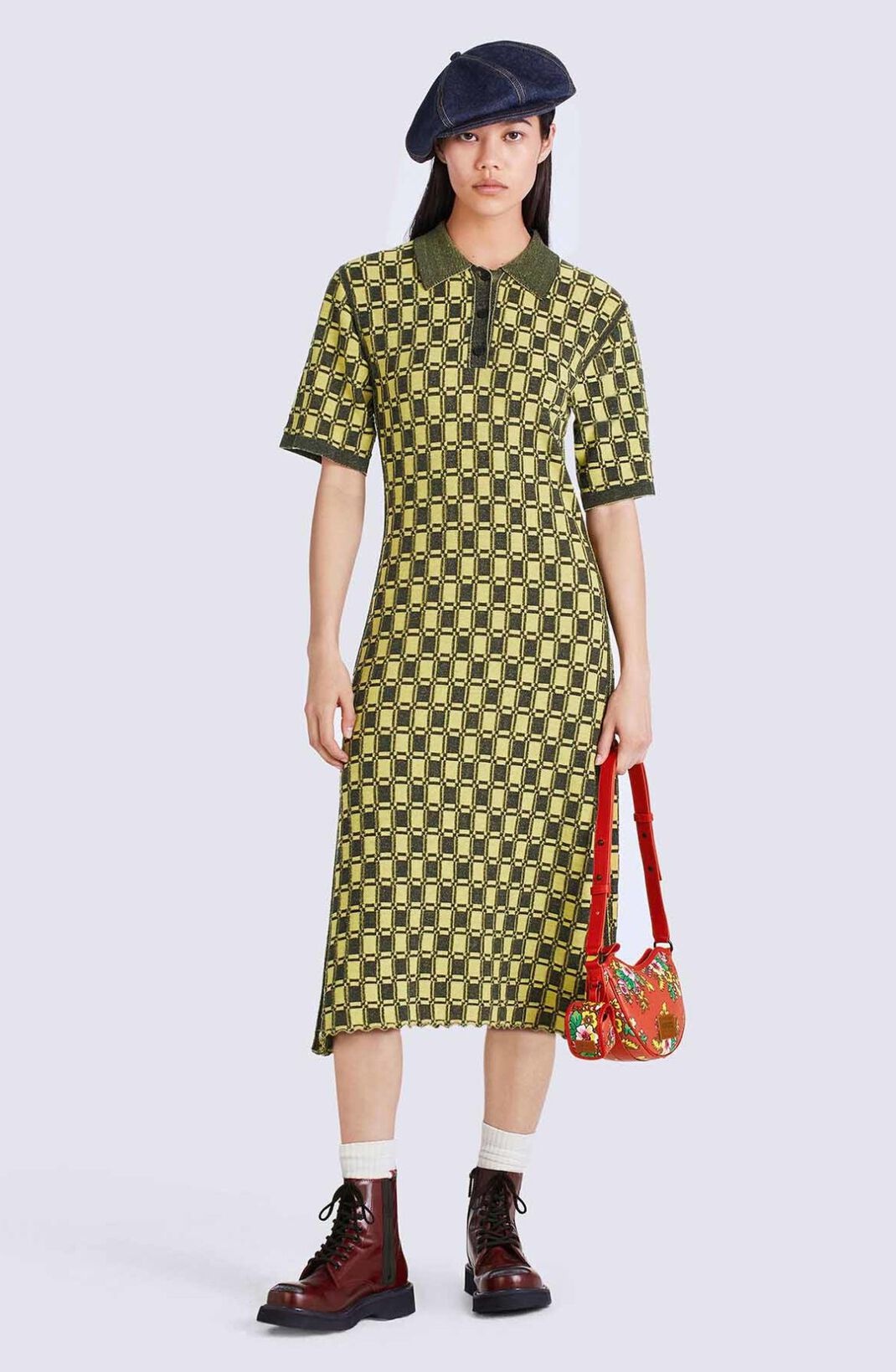 Jacquard polo dress - 2