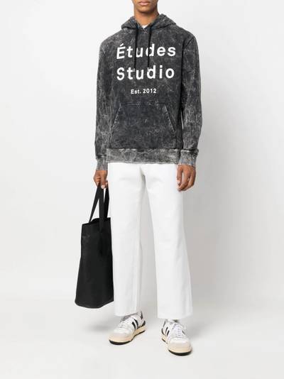 Étude Klein logo-print bleached hoodie outlook