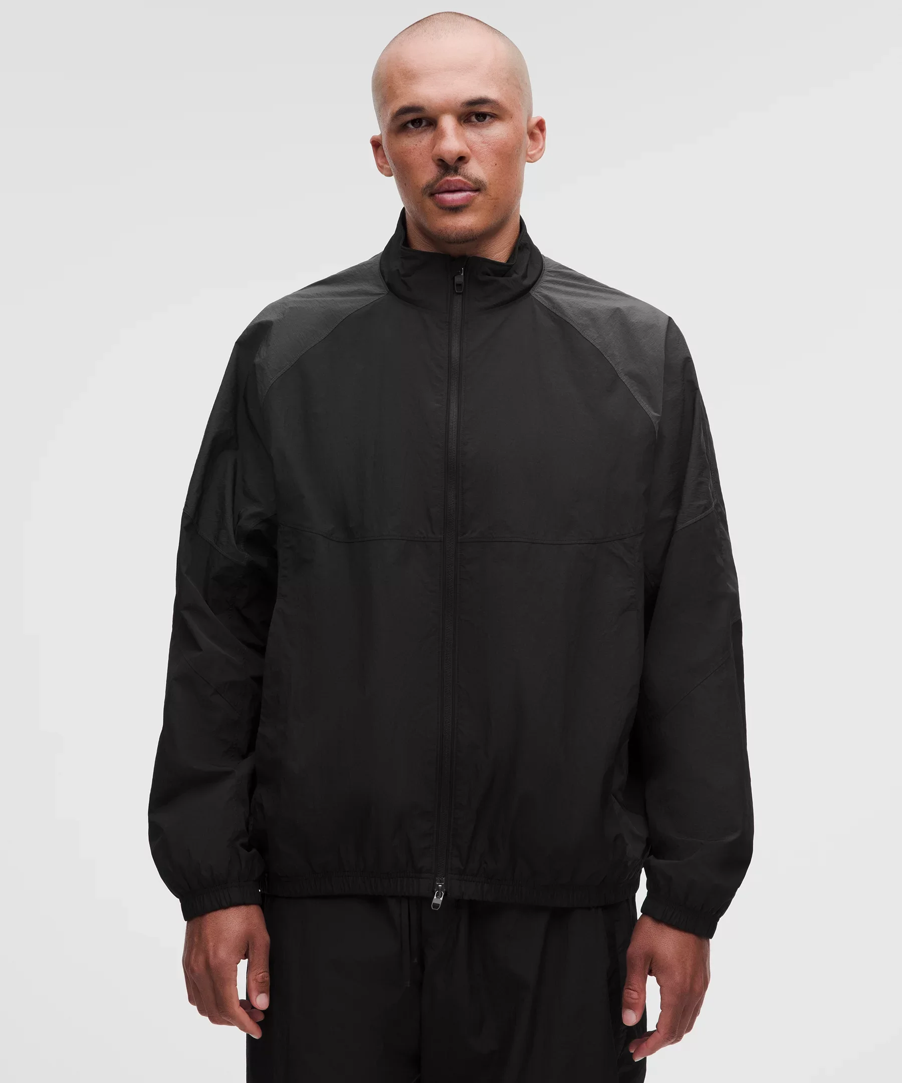 Nylon Oversized Track Jacket - 1