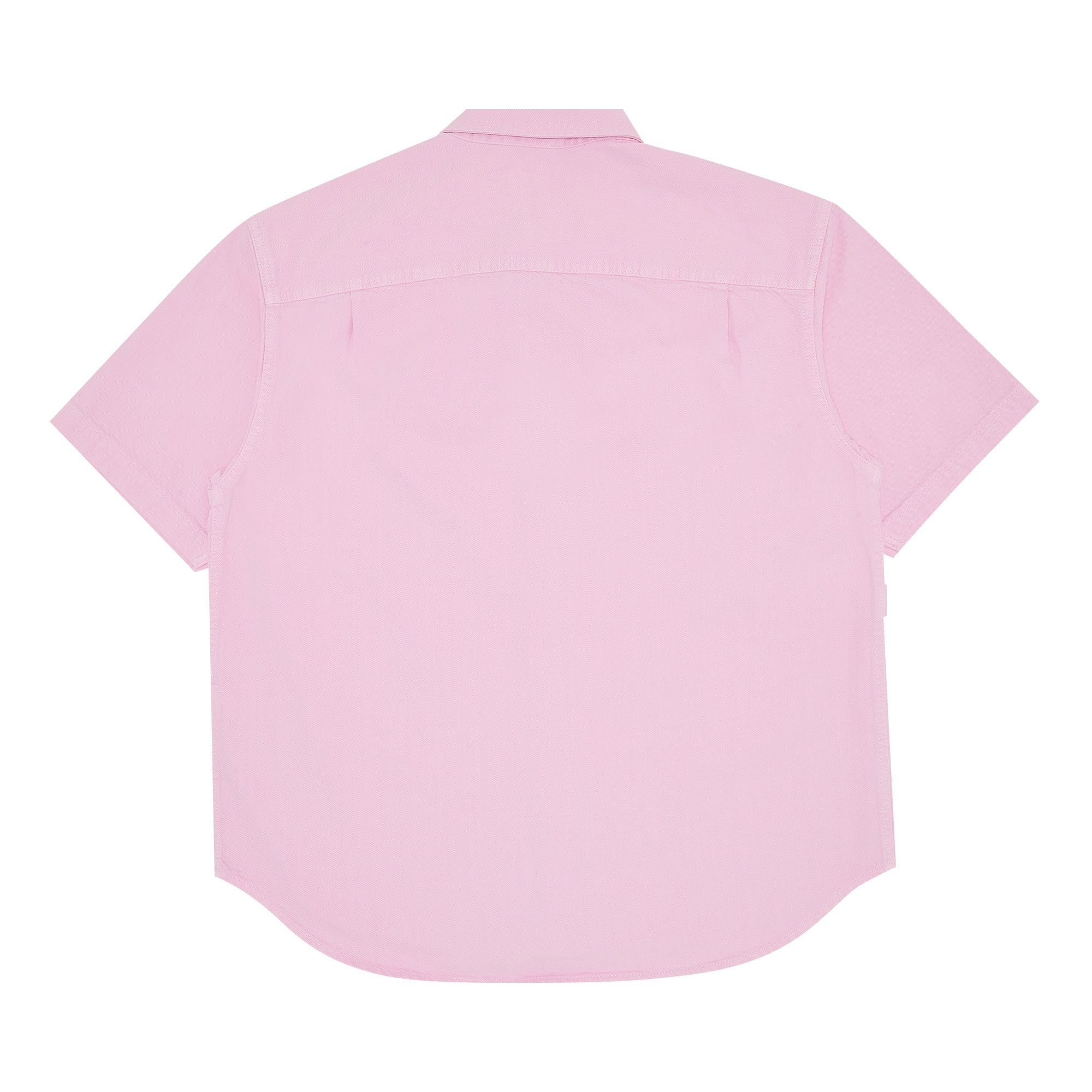 Supreme Loose Fit Short-Sleeve Denim Painter Shirt 'Pink' - 2