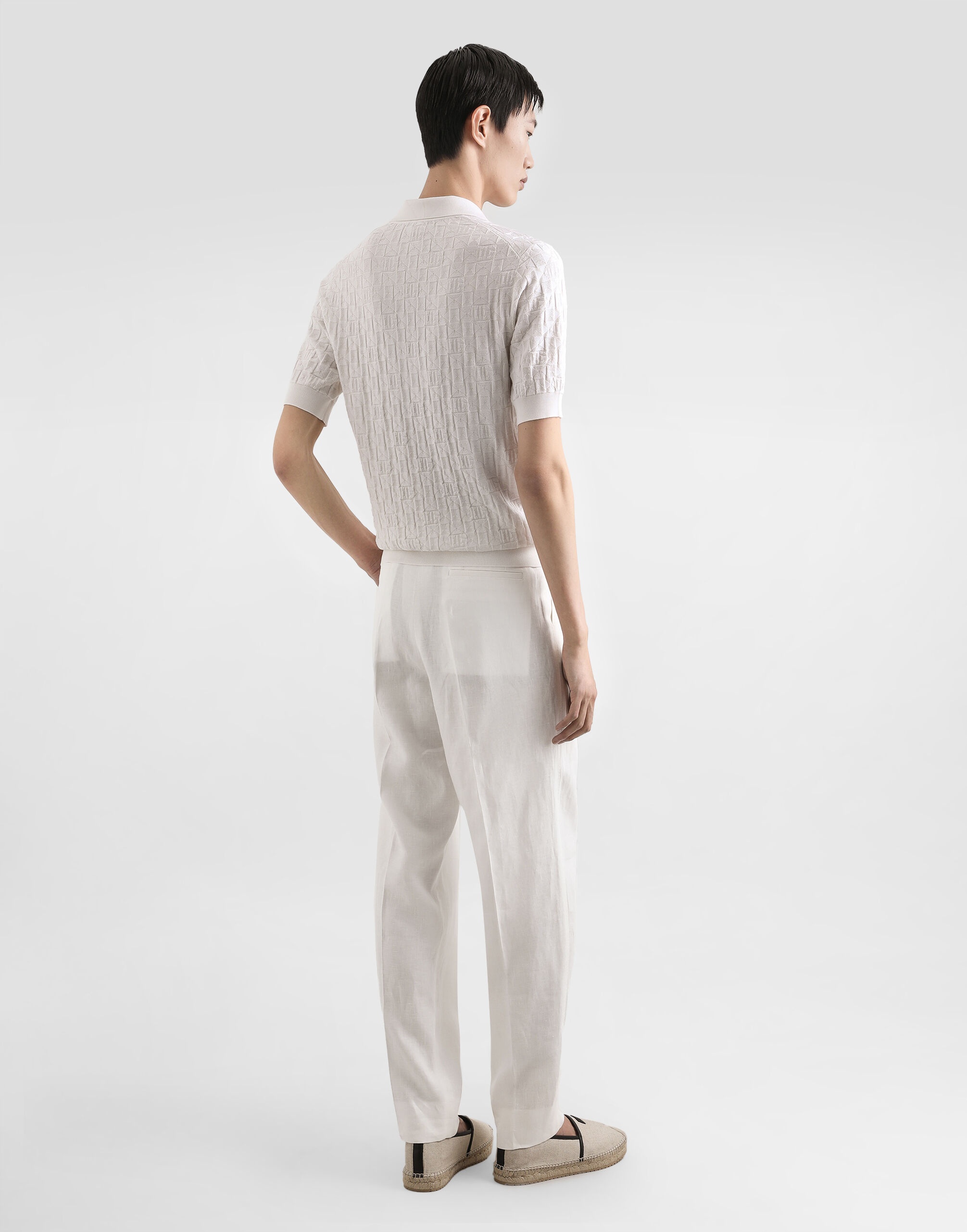Satin silk polo shirt - 3