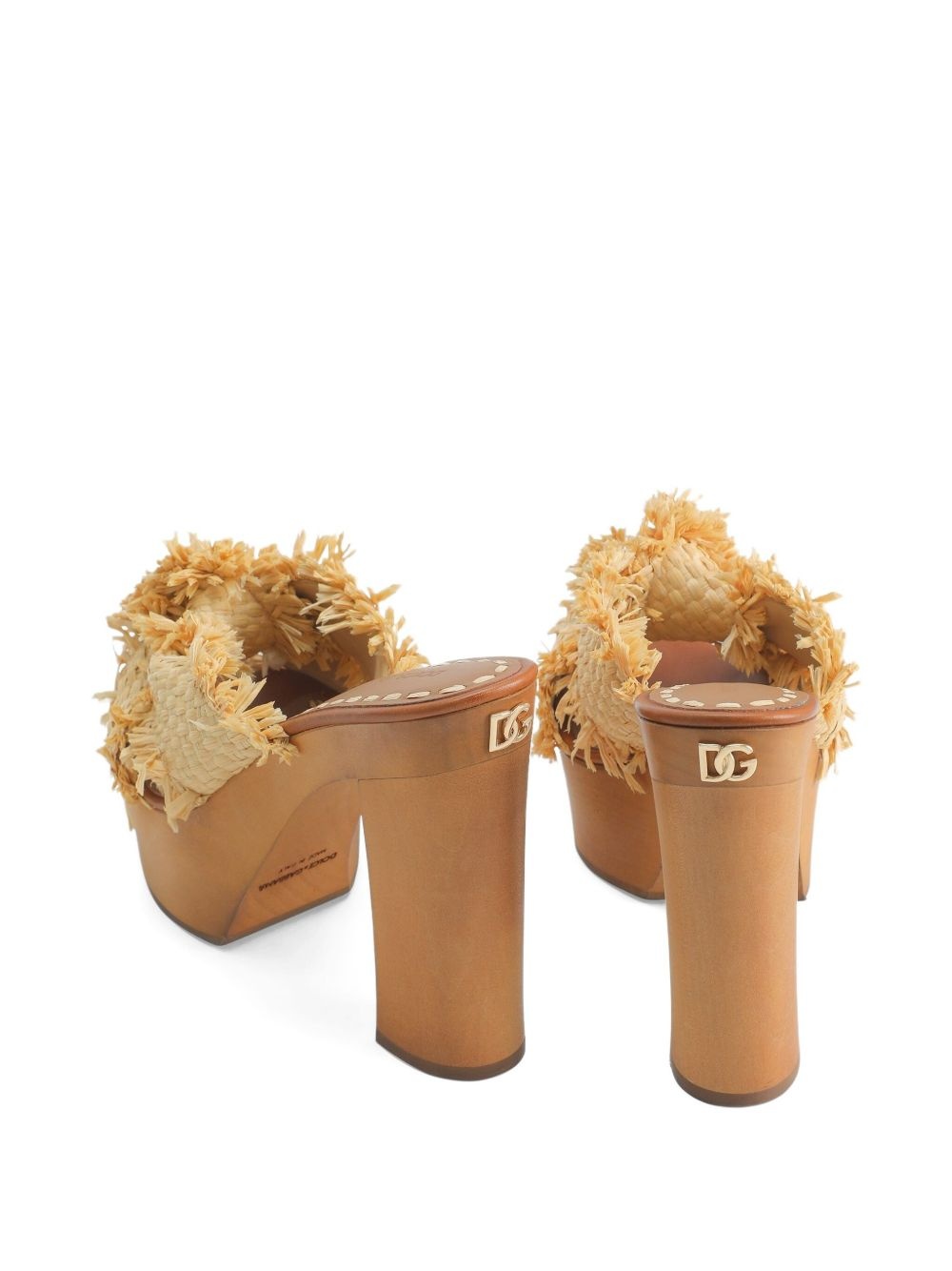 130mm frayed-detail sandals - 4