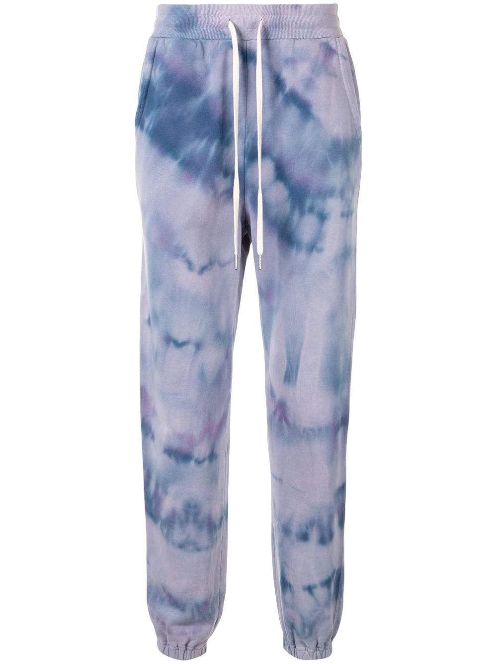 tie dye print track pants  - 1