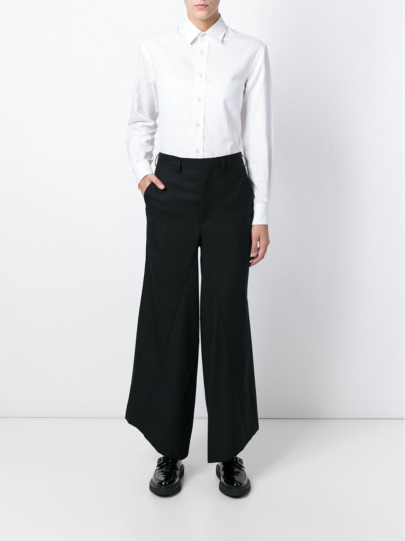 Junya Watanabe wide leg crepe trousers outlook