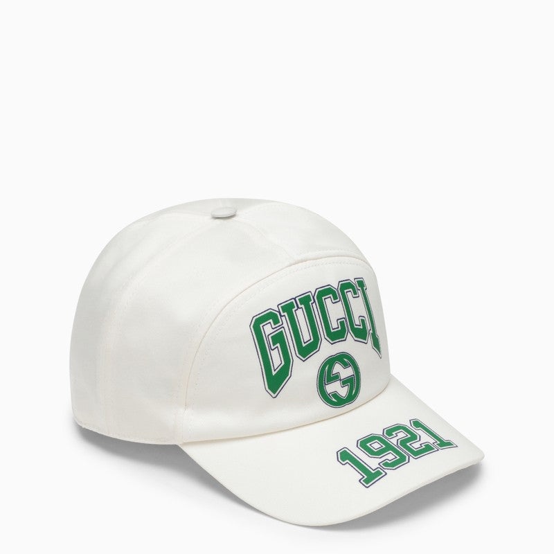 Gucci White Baseball Cap With Logo Men - 1