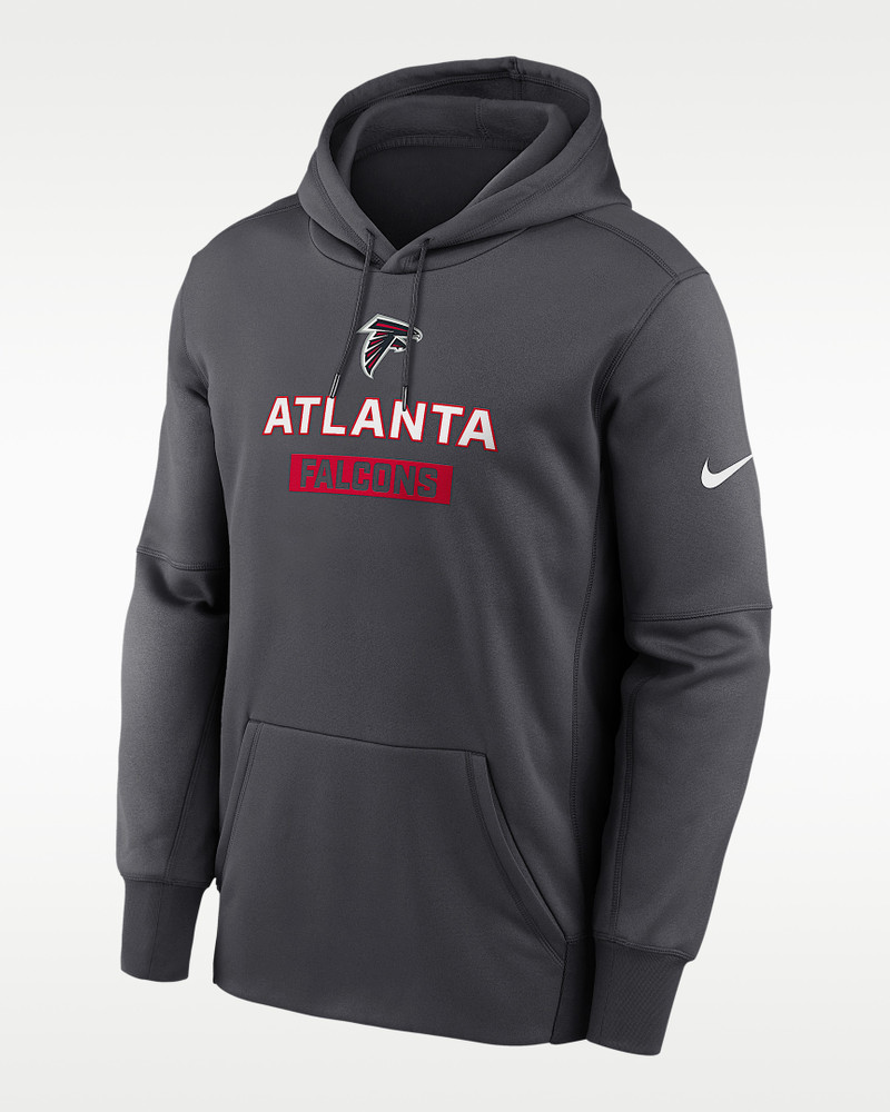 Atlanta Falcons Toss Sweep Men’s Nike Therma NFL Pullover Hoodie 1