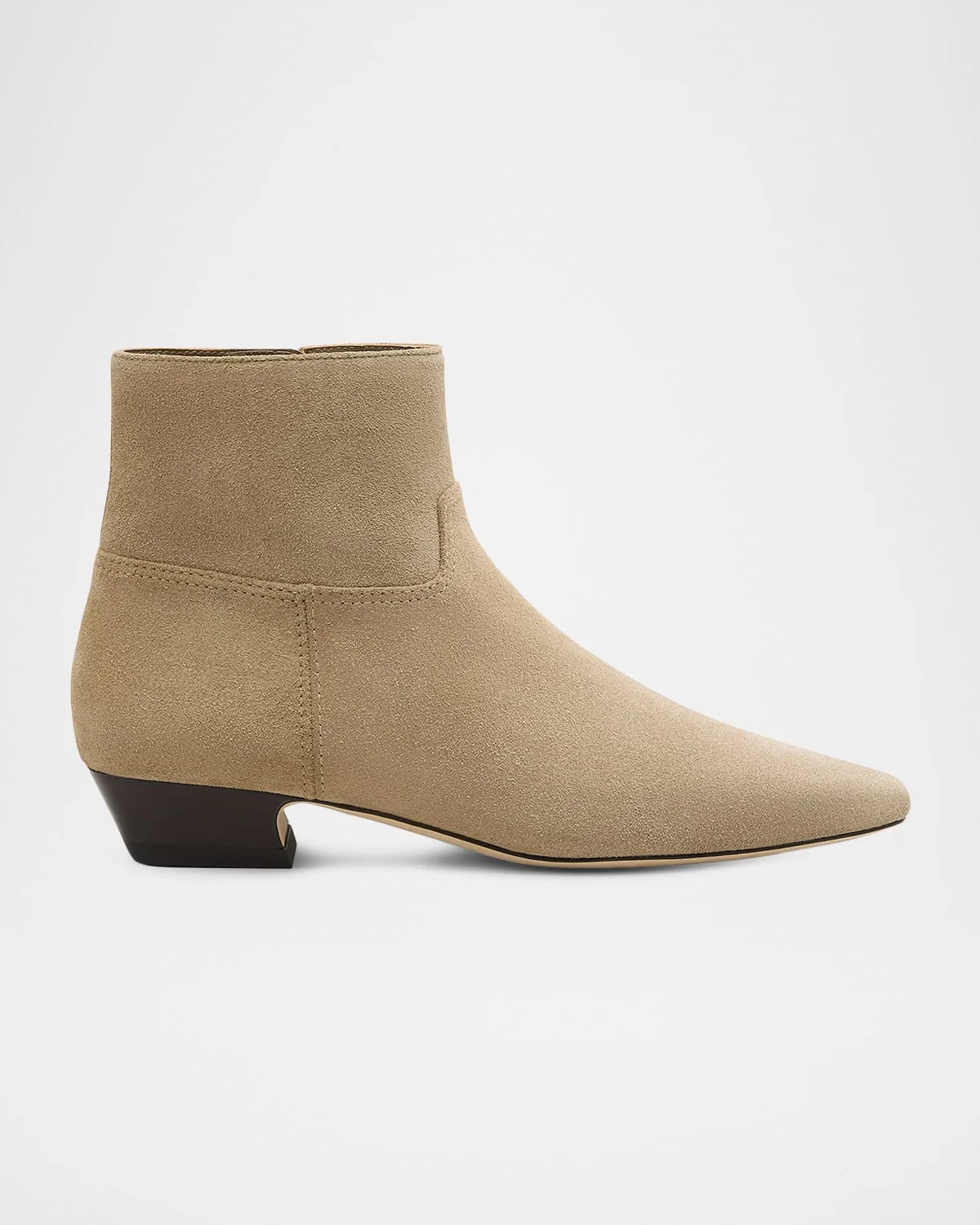 Stassi Suede Zip Ankle Boots - 1
