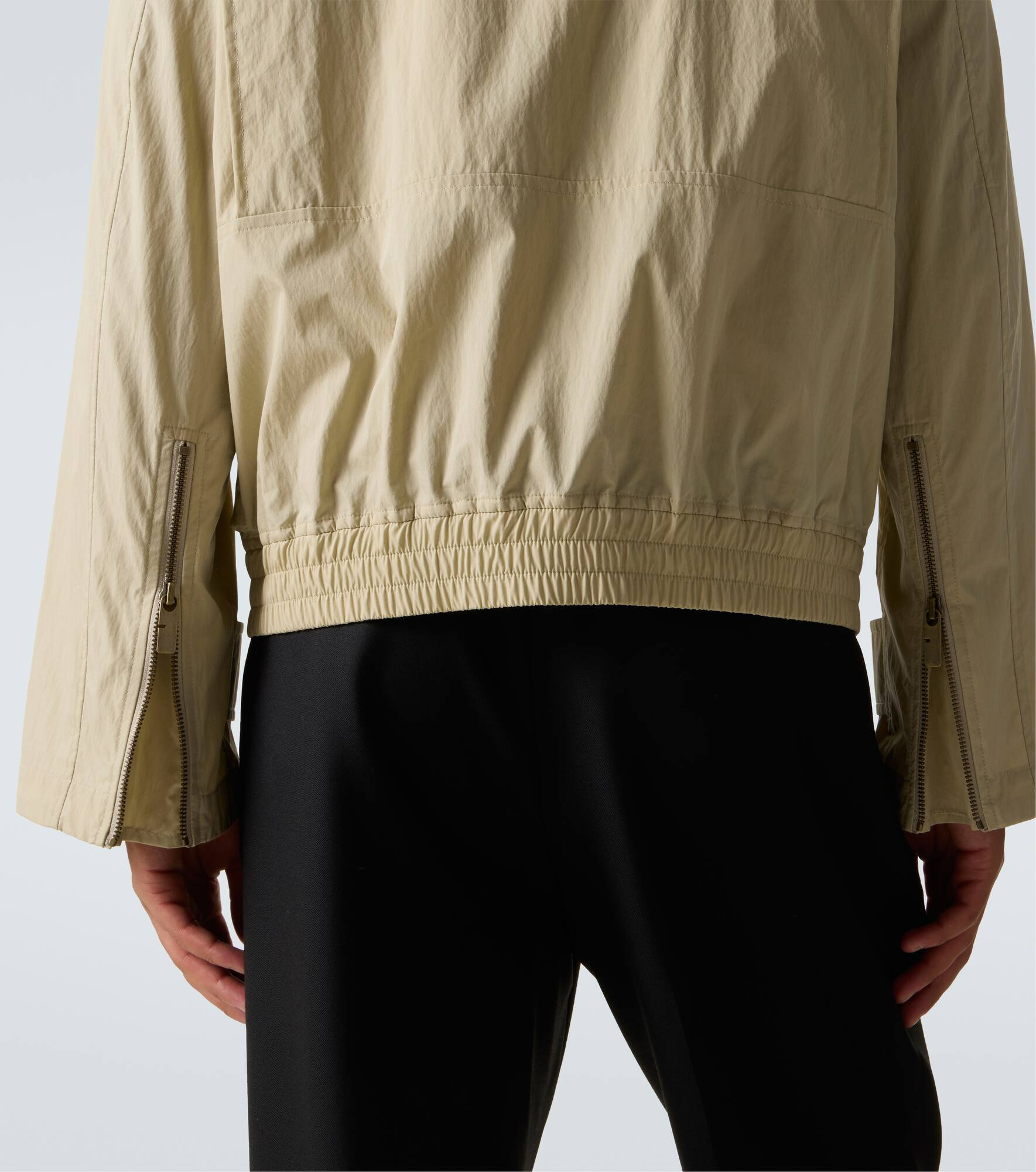 Cotton-blend blouson jacket - 7