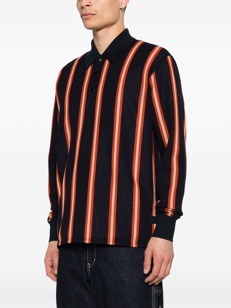 striped long-sleeve polo shirt 3