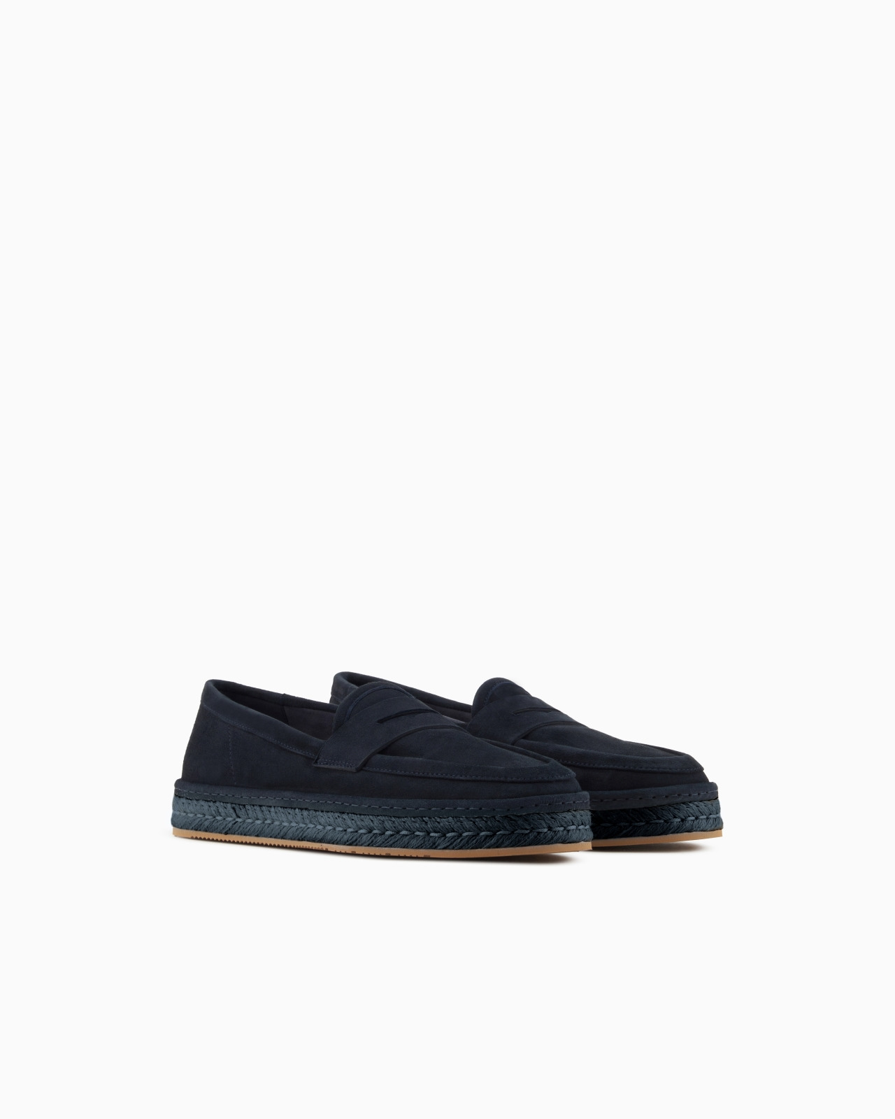 SUEDE LOAFERS WITH A ROPE SOLE - 2
