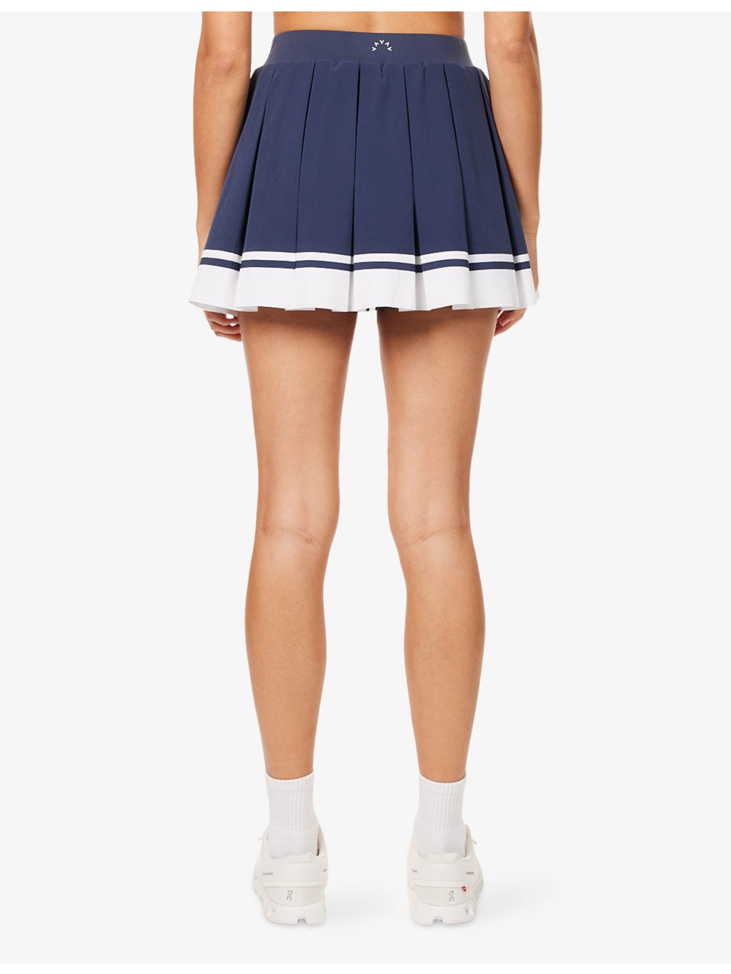Mariam Pleated Stretch-Woven Skort - 4