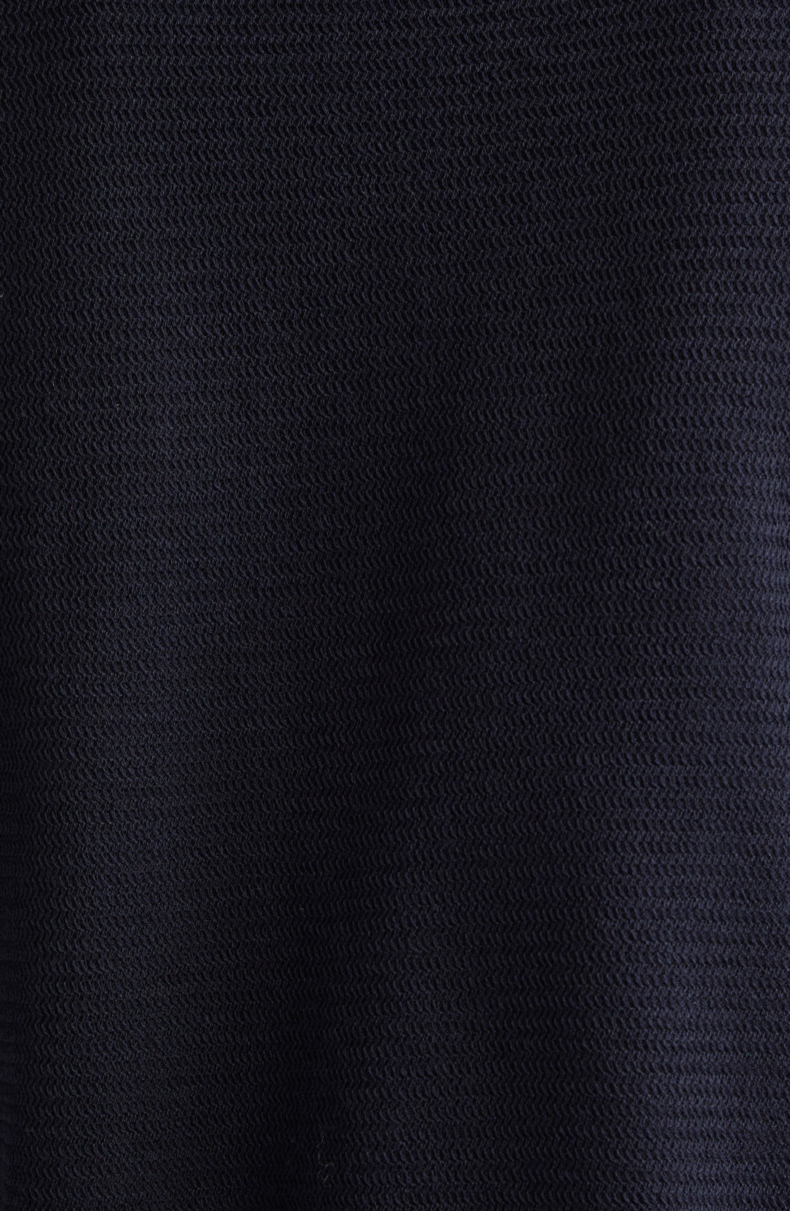 Thom Browne Textured Stitch Virgin Wool Crewneck Cardigan in Navy at Nordstrom - 6