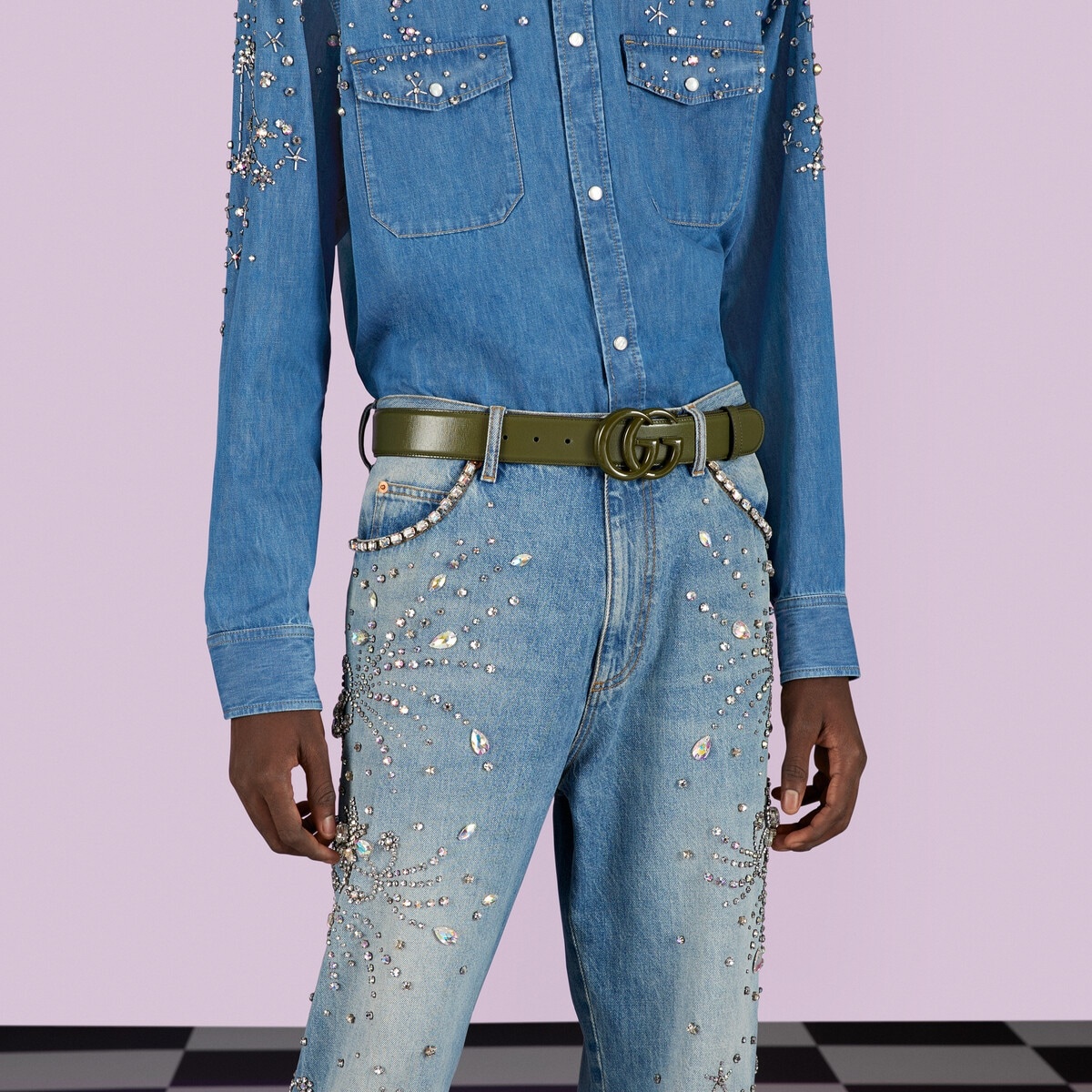 GG Marmont wide belt - 3