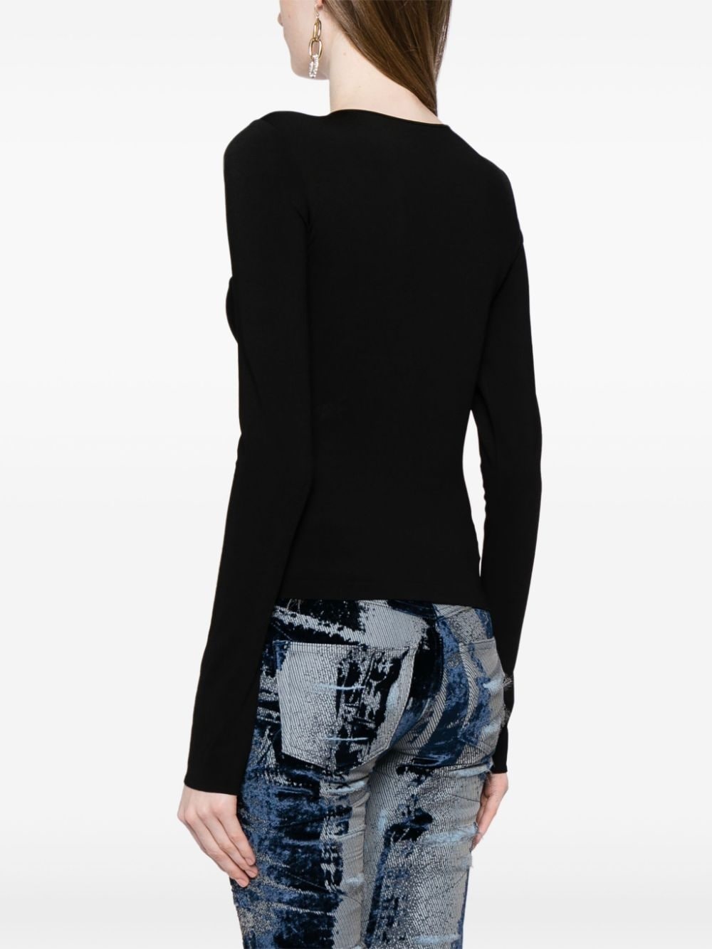 cut-out knit top - 4