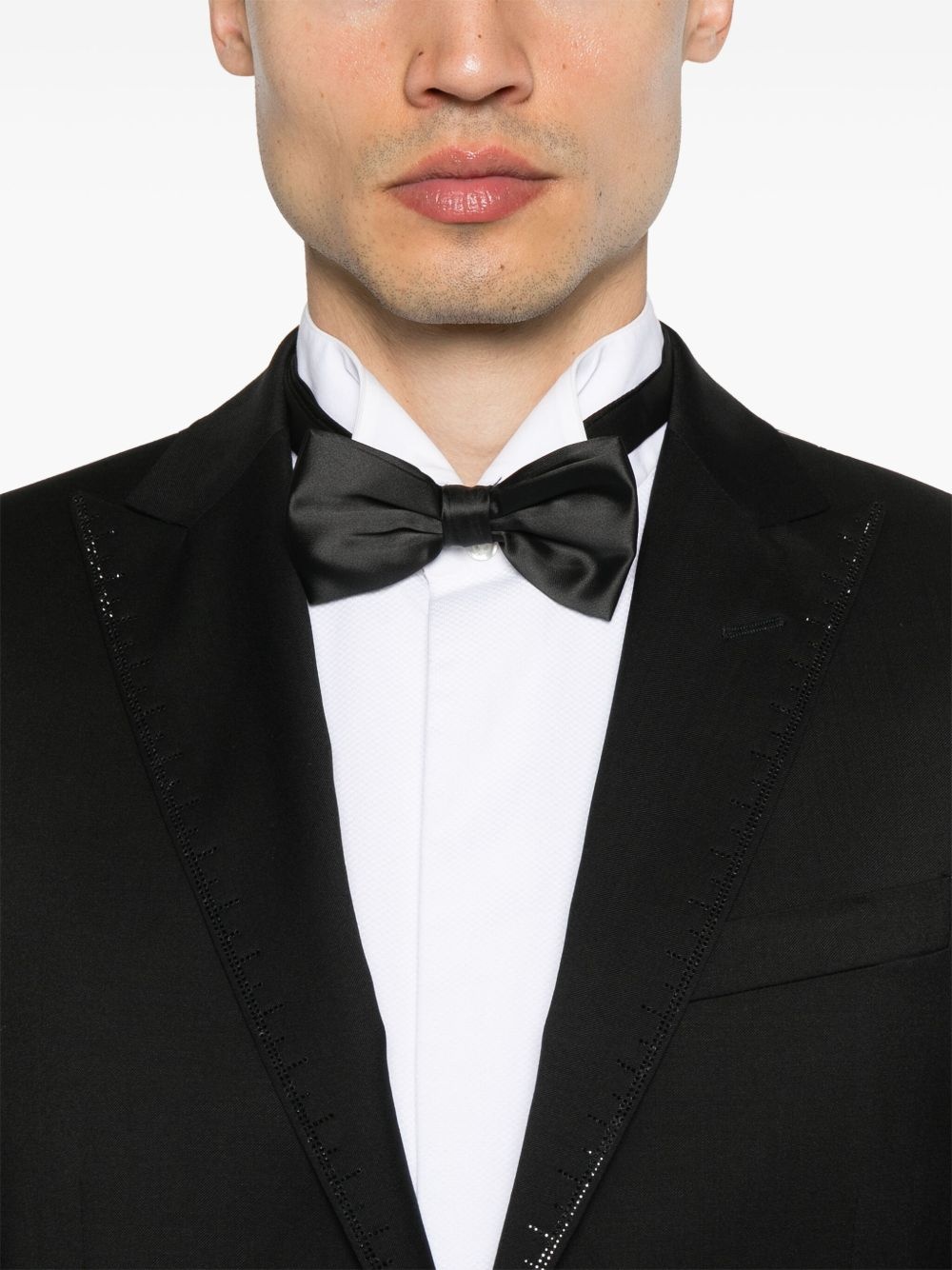 crystal-embellished dinner suit - 4