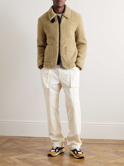 Oliver Spencer Lambeth Corduroy-Trimmed Fleece Jacket outlook