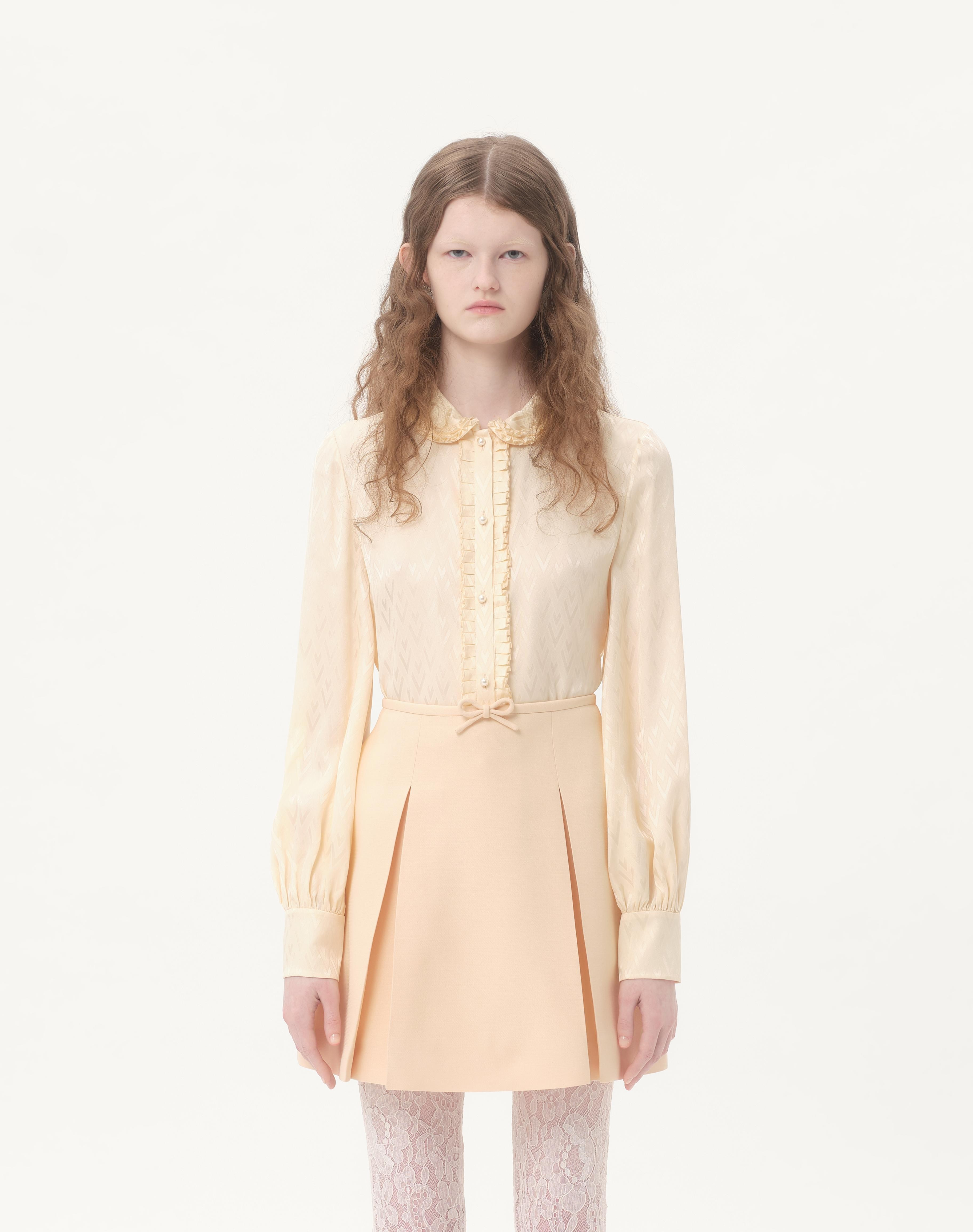 TOUTE LA V SILK JACQUARD SHIRT - 5